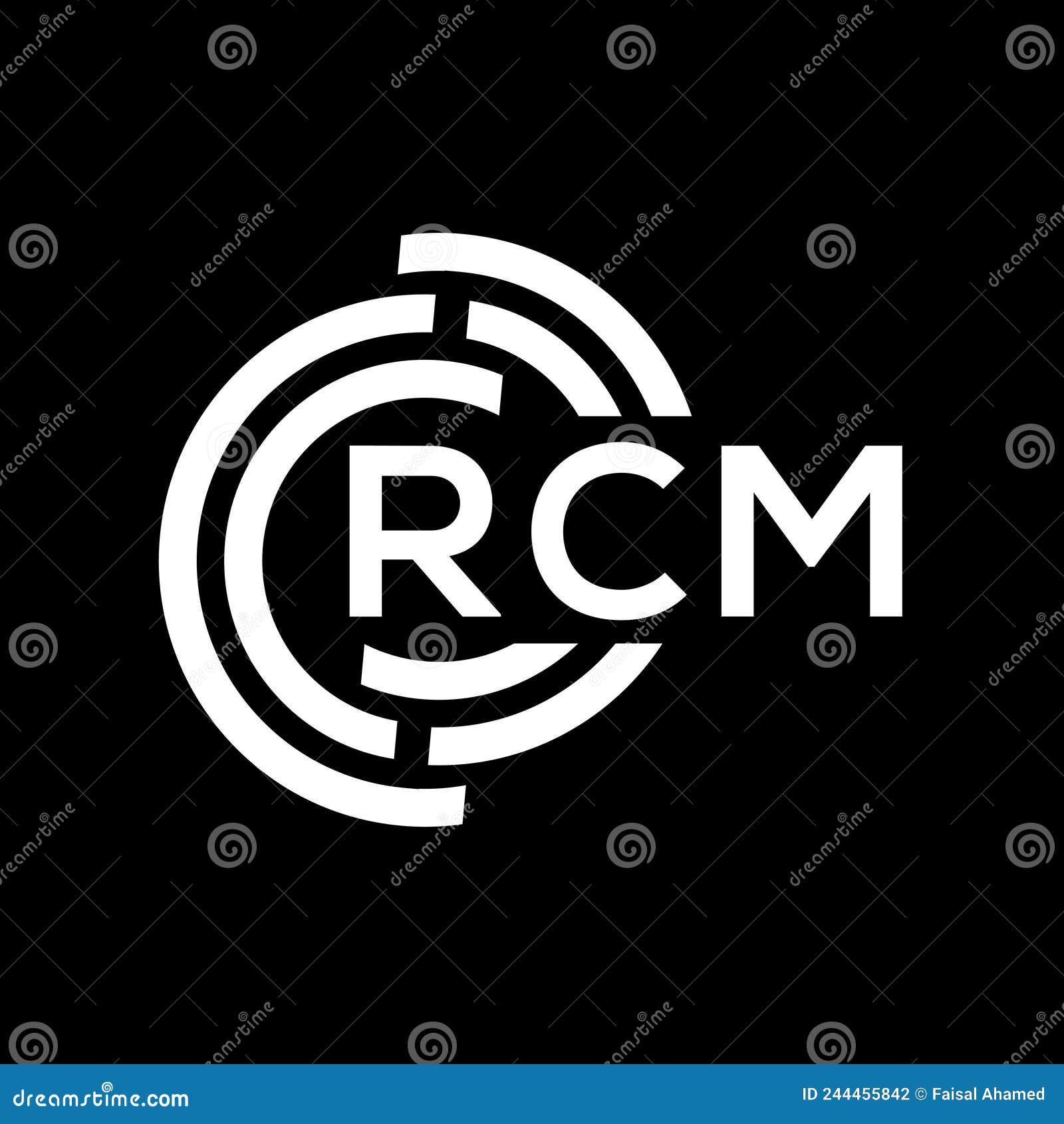 RCM credit repair accounting logo design on BLACK background. RCM creative  initials Growth graph letter logo concept. RCM business finance logo  design. 20039408 Vector Art at Vecteezy