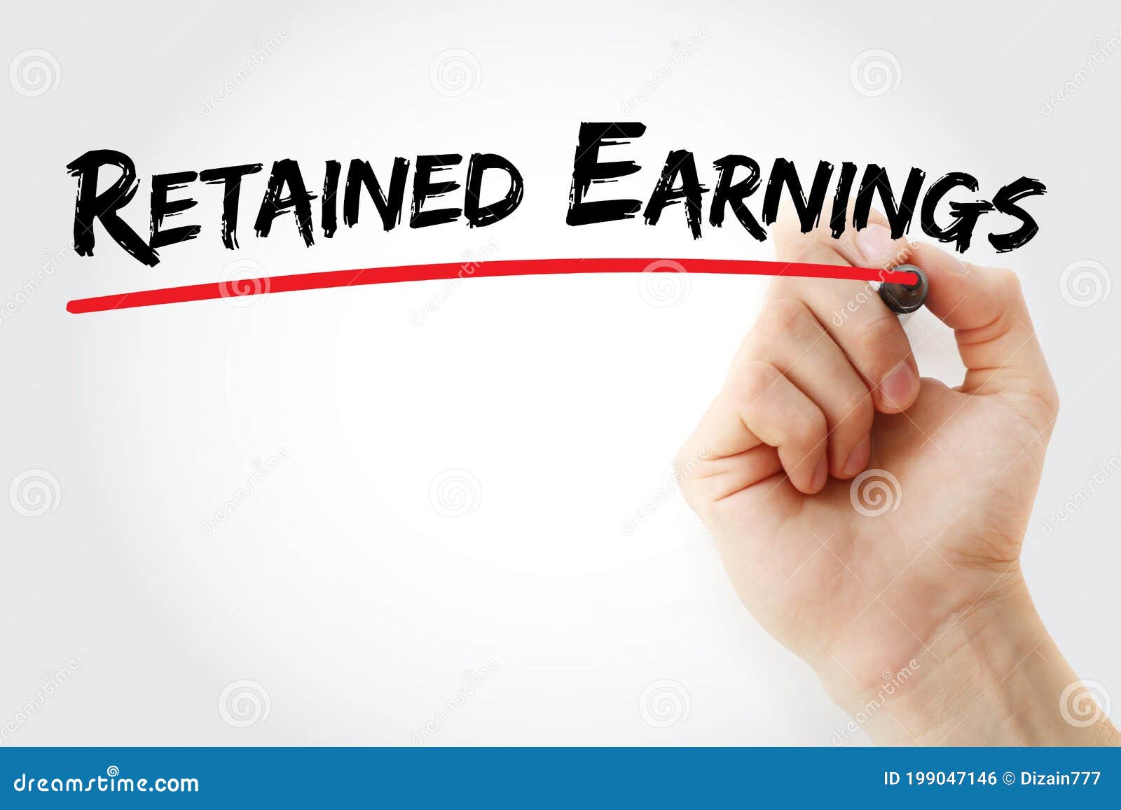 re - retained earnings text