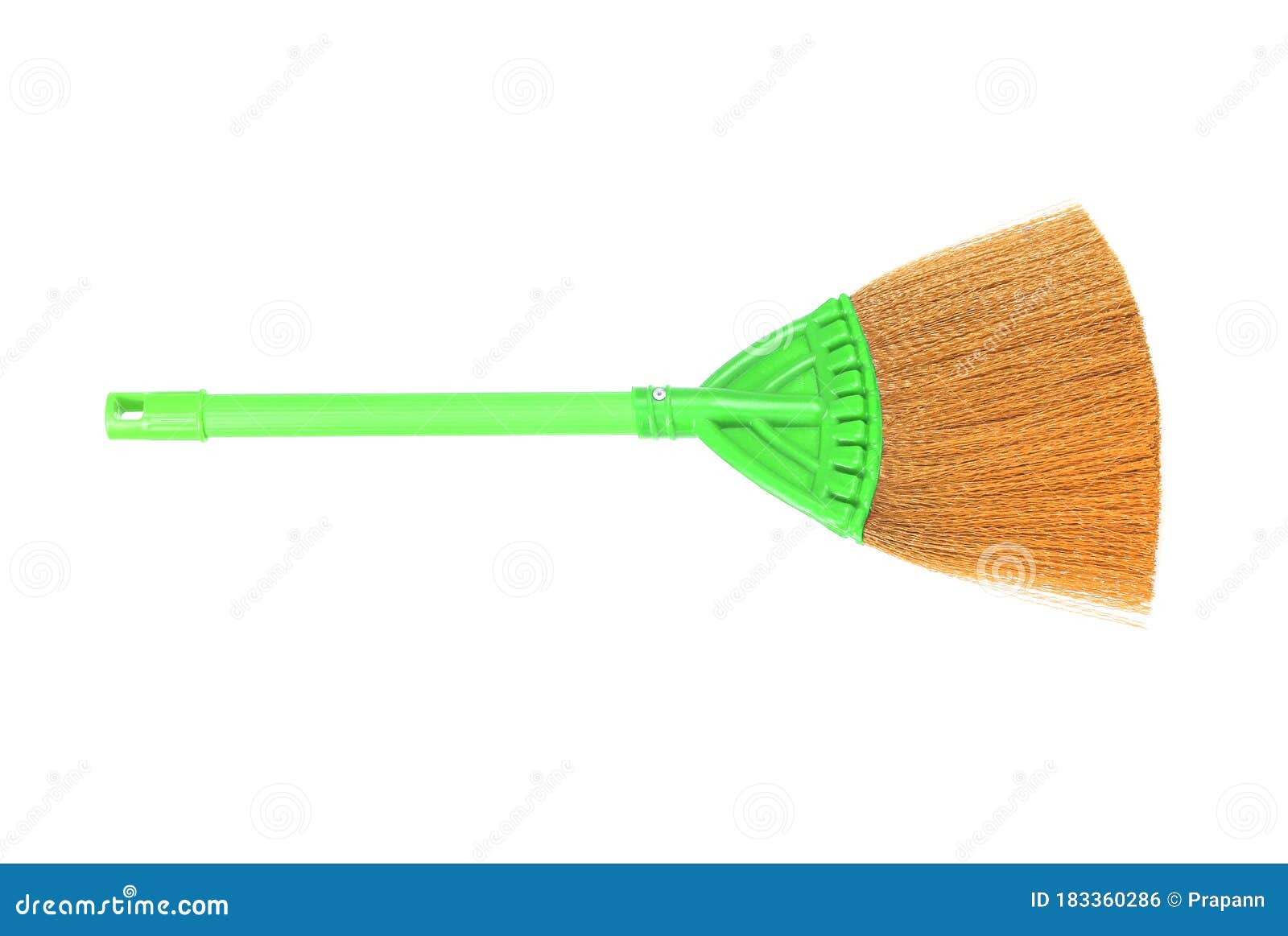 rea broom on white background