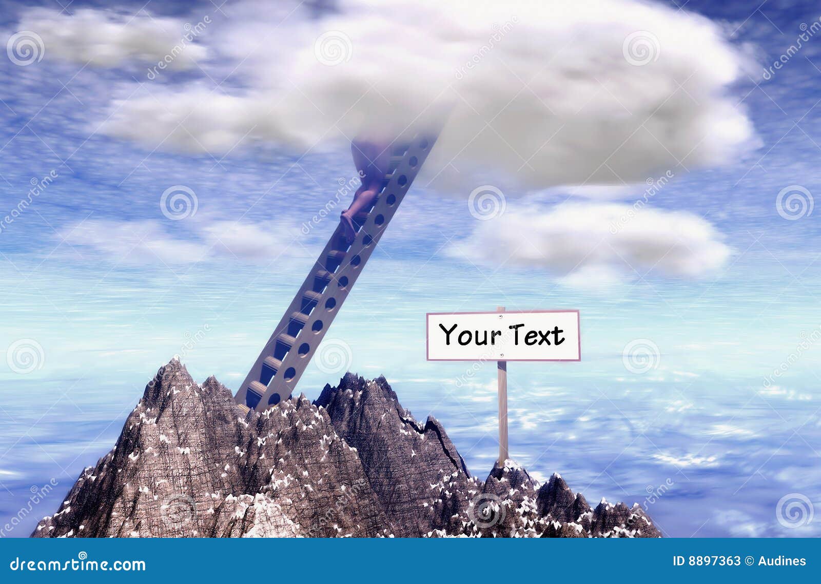 Reach the top stock illustration. Illustration of enter 8897363