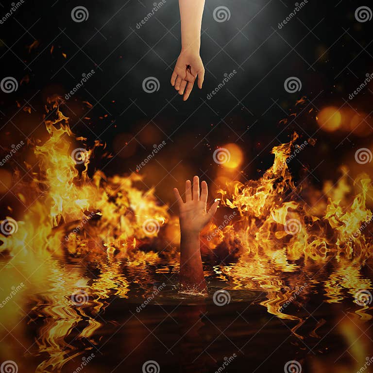 Reaching for help stock photo. Image of surreal, concept - 46409190