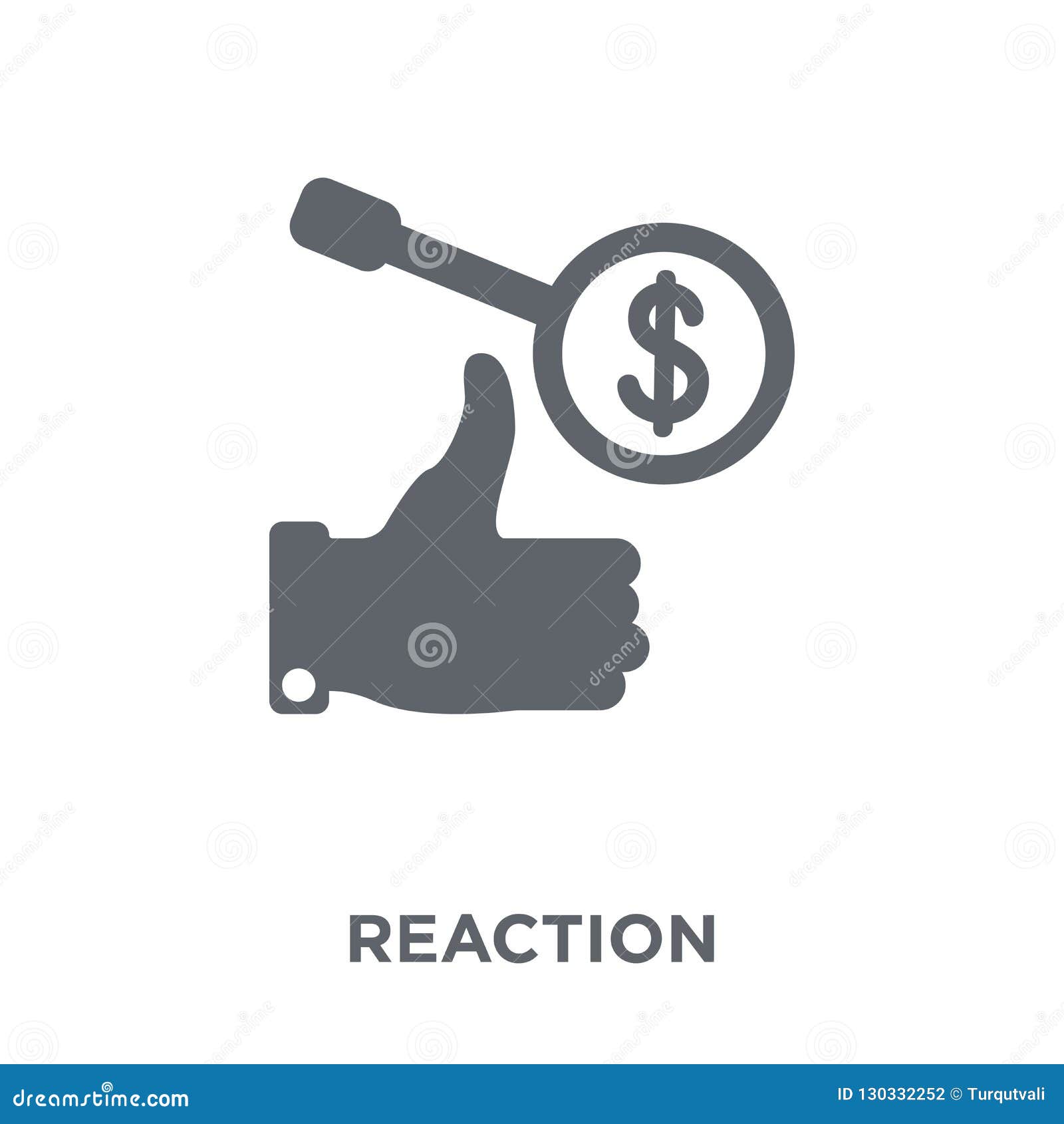 Download Reaction Icon From Collection. Stock Vector - Illustration ...