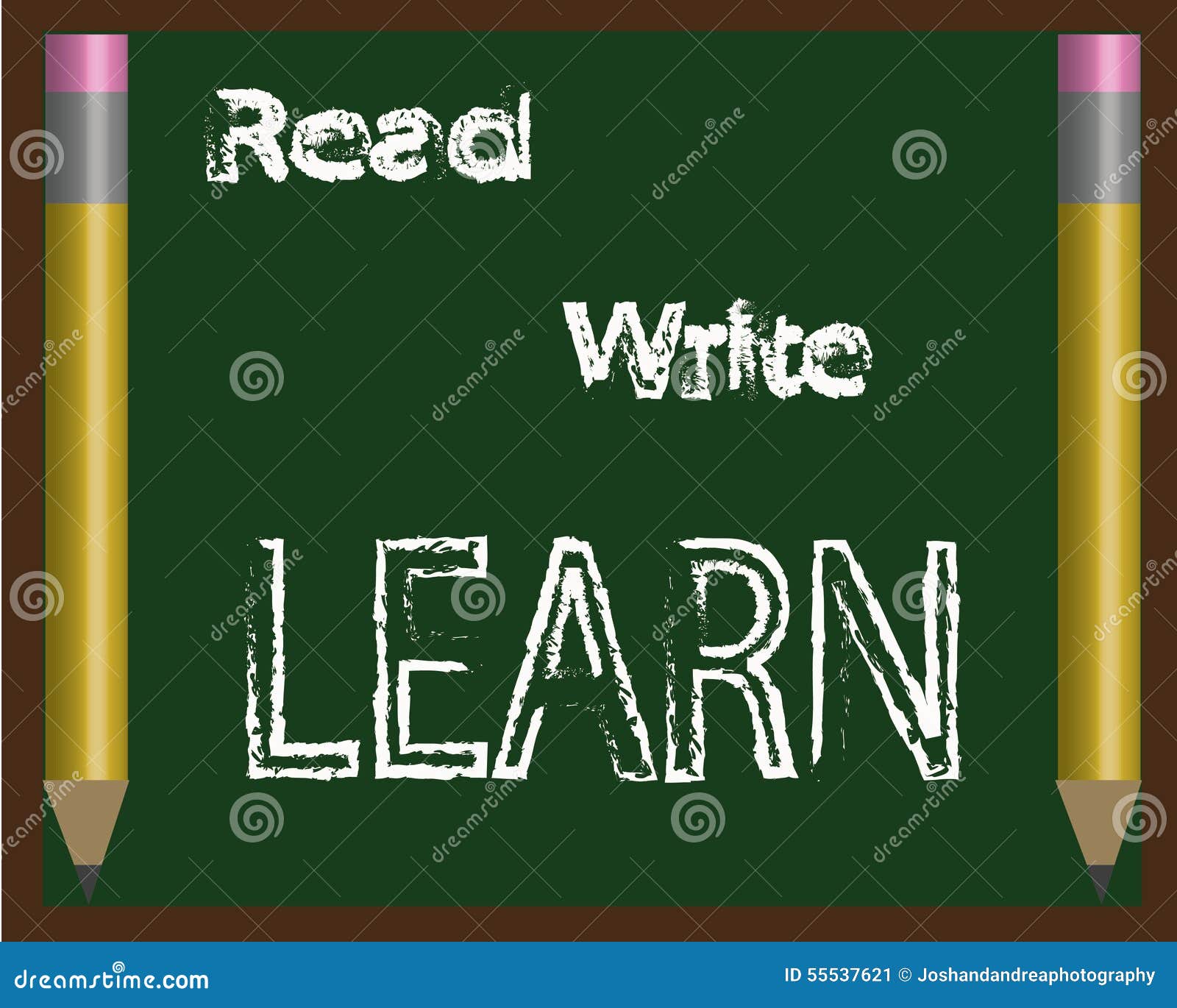 Read Write Learn stock vector. Illustration of teacher - 27