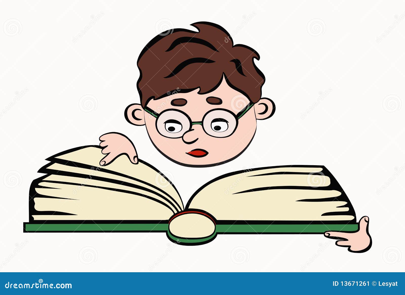 Reading Boy Stock Image - Image: 13671261