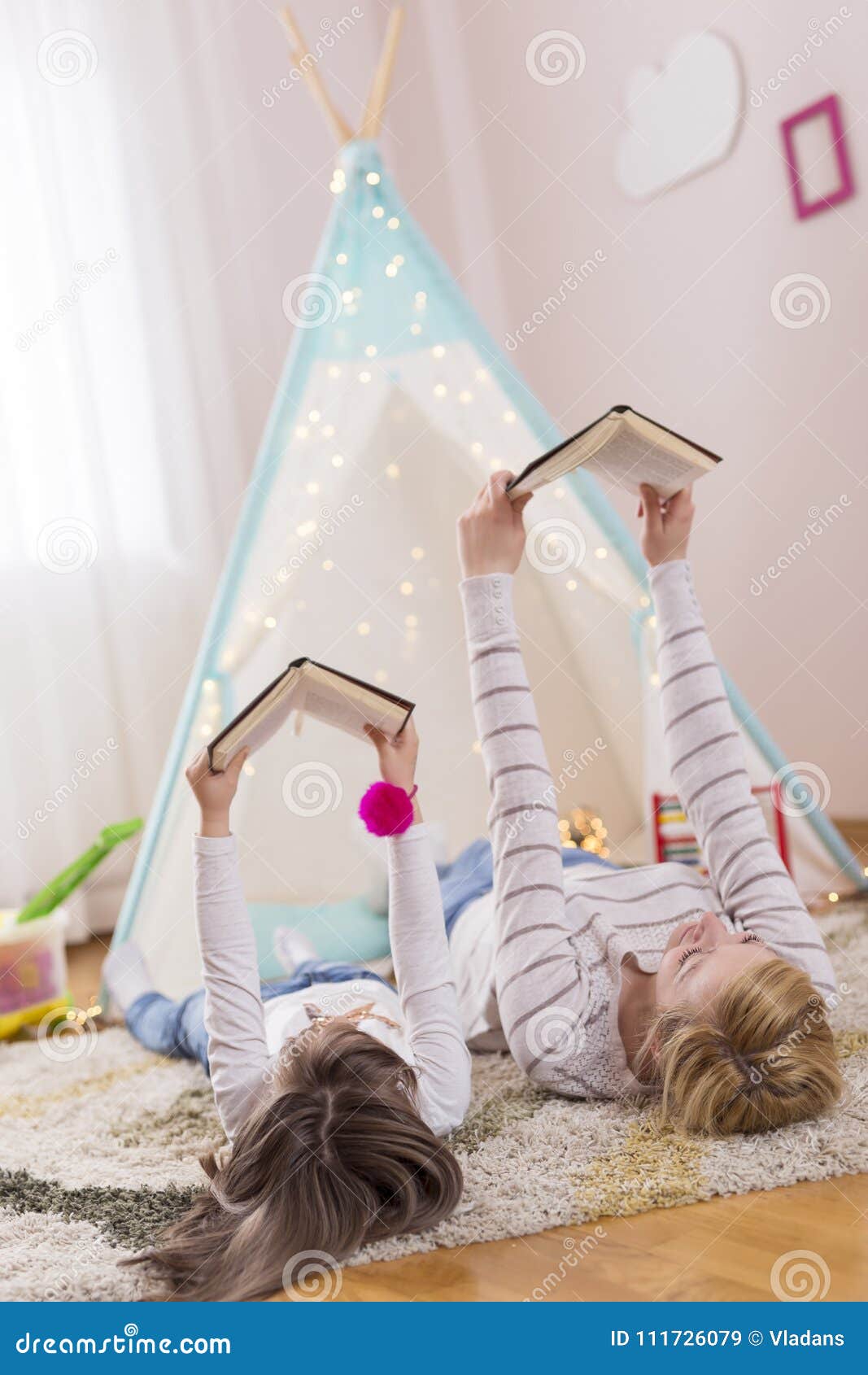 Reading A Fairy Tale Stock Image Image Of Mother Learning