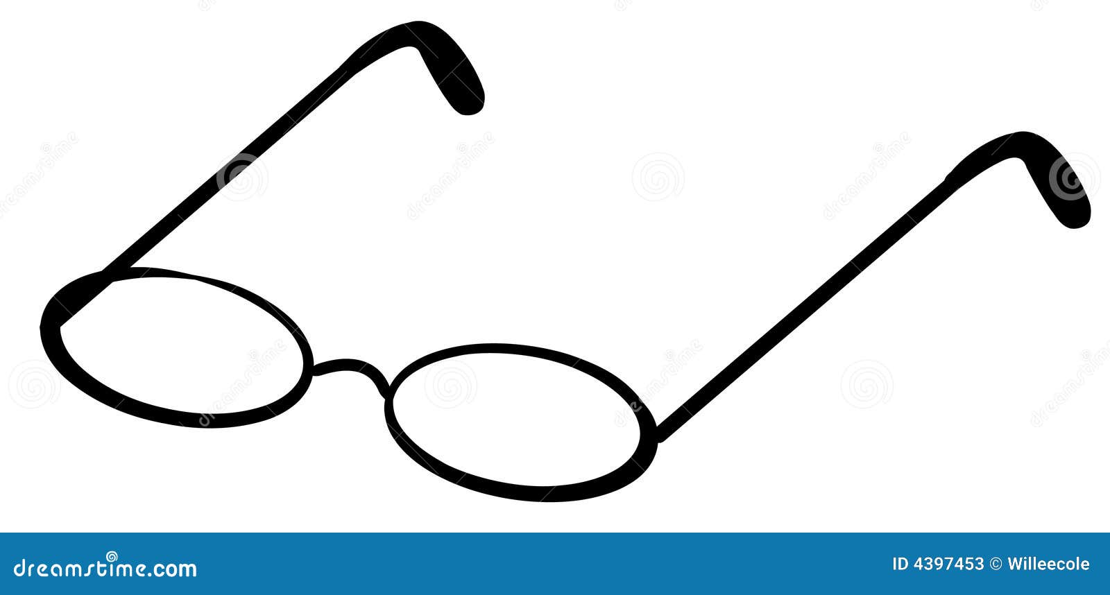 Reading glasses stock vector. Illustration of lens, ophthalmic 4397453