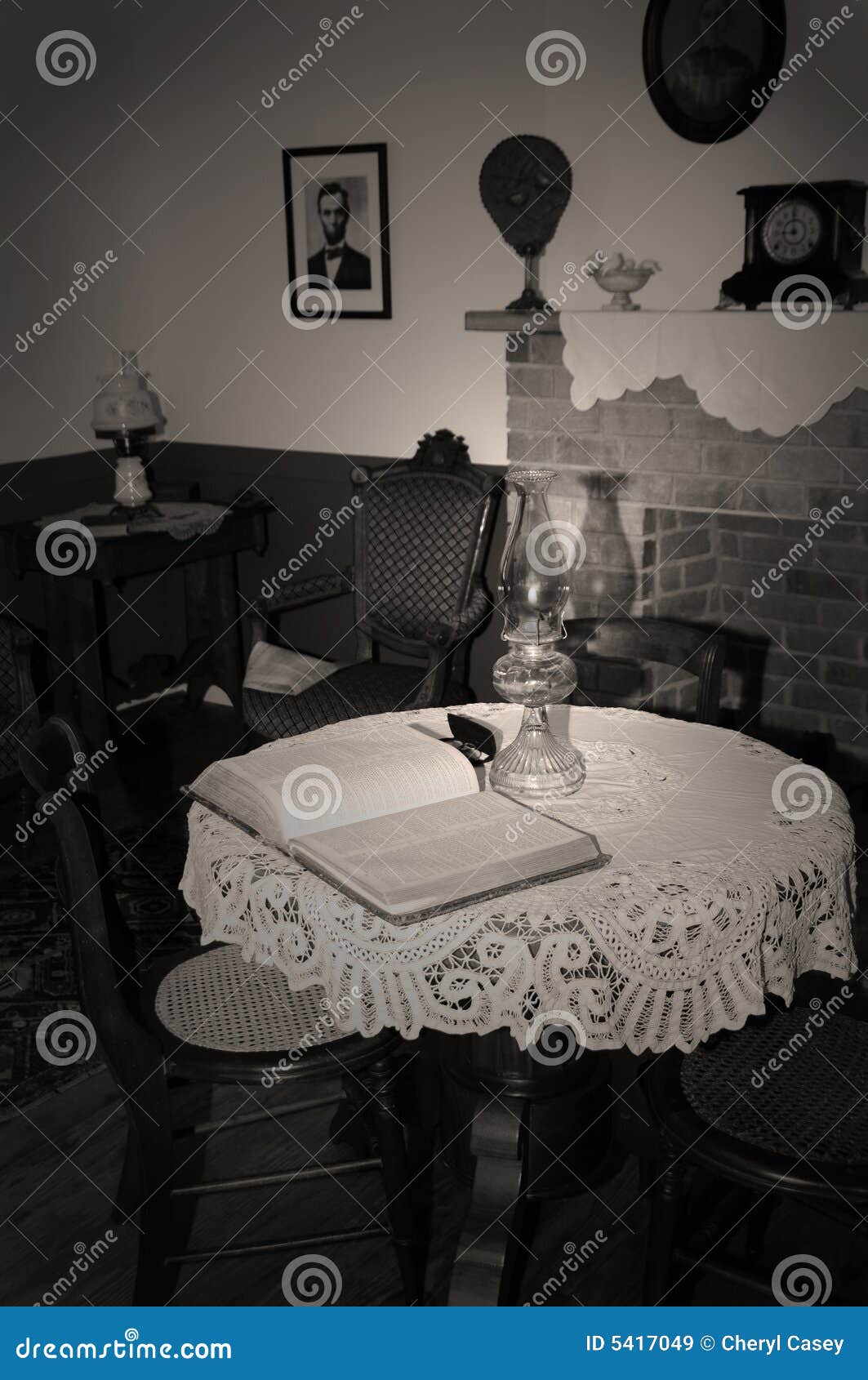 Reading by Lantern Light stock image. Image of conservation 5417049