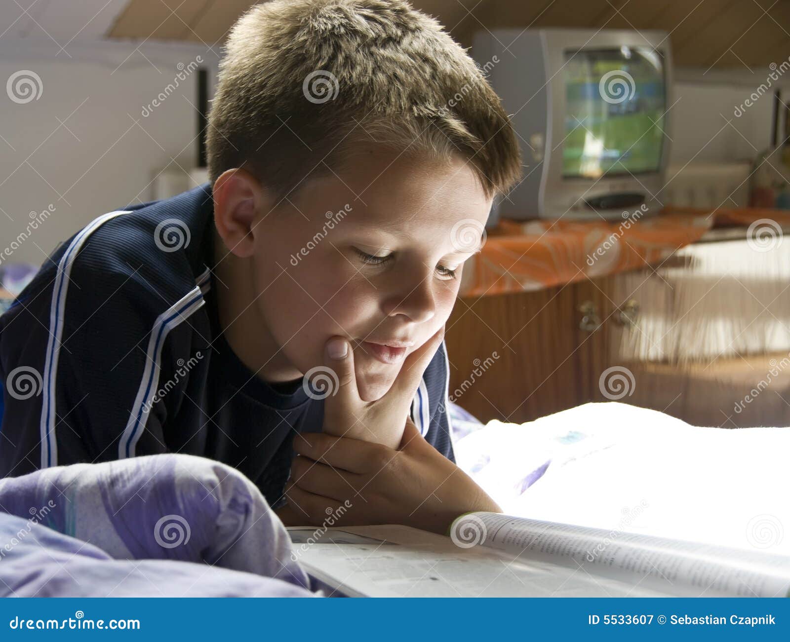 reading under skylight