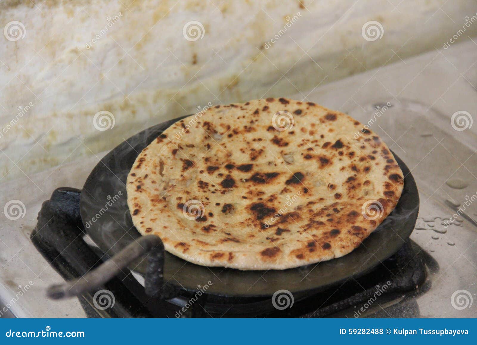 Ready Chapatis with Potatoes Stock Photo Image of traditional