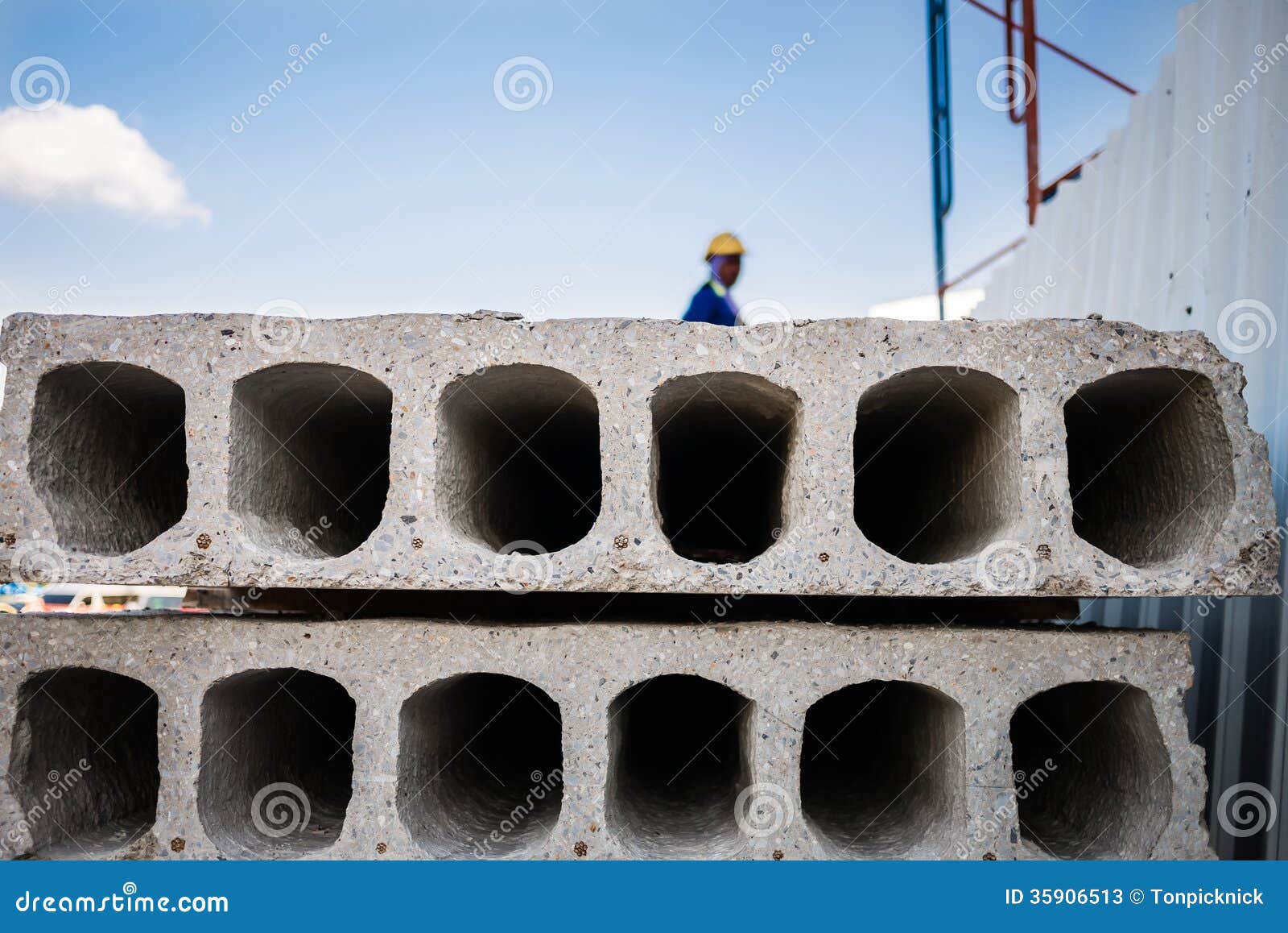 Readymade cement wall stock image. Image of industrial 35906513