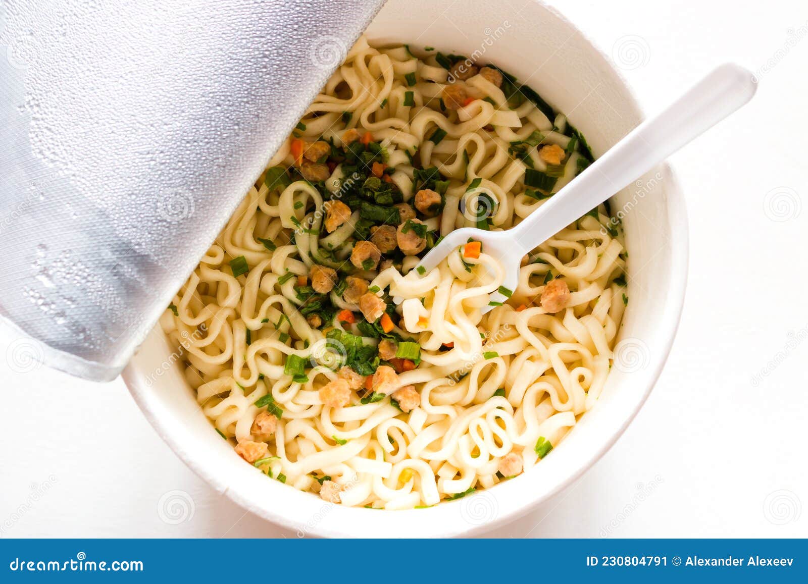 Readymade Instant Noodles Closeup Stock Image Image of paprika