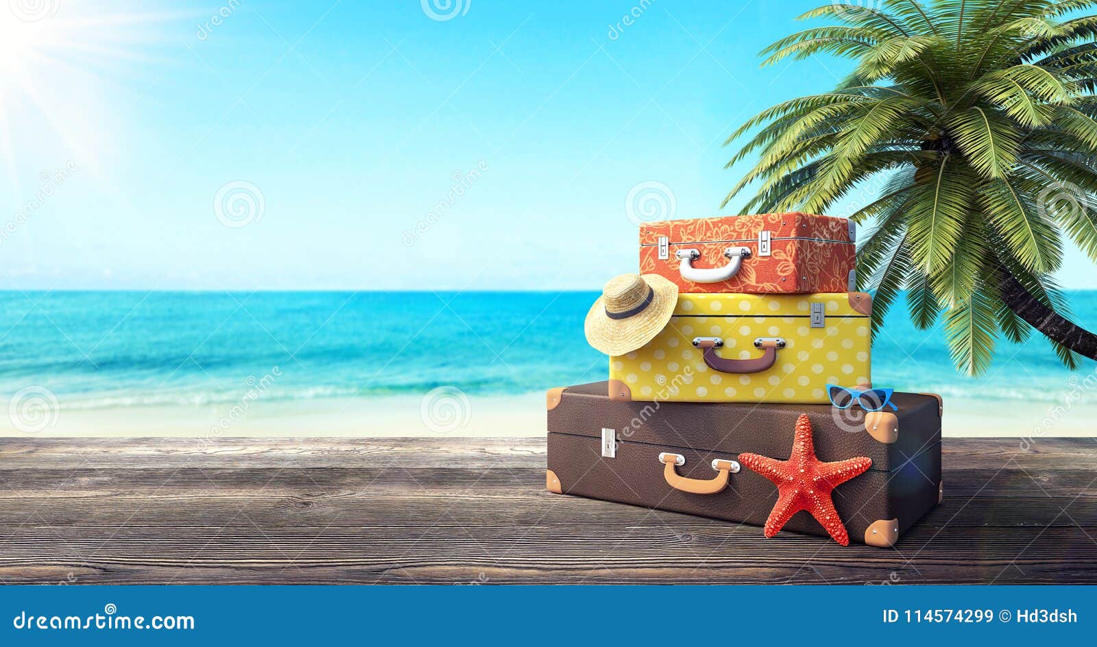 ready for summer vacation, travel background