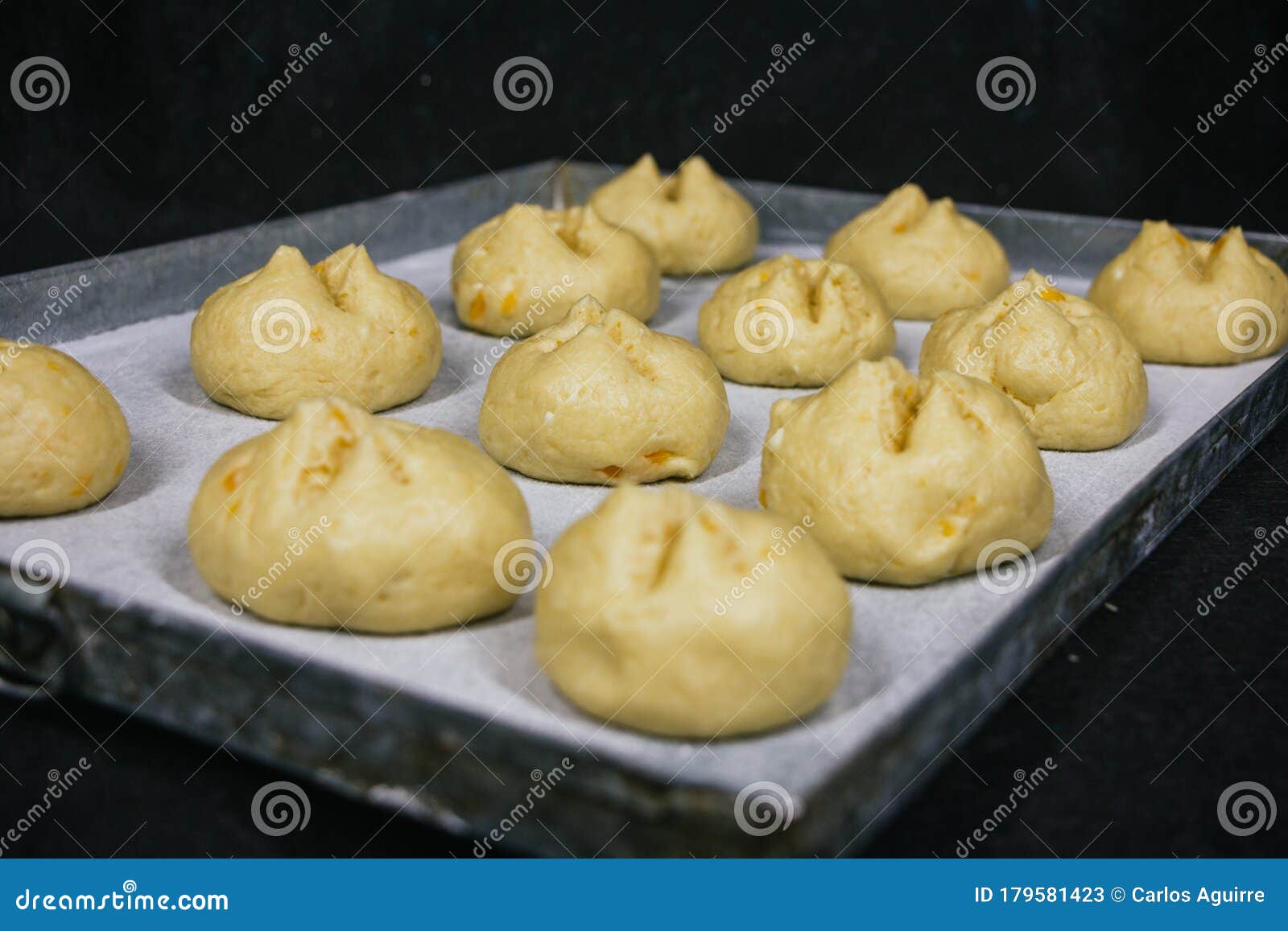 Ready To Bake Bread Dough, Dough Tray Stock Image Image of homemade