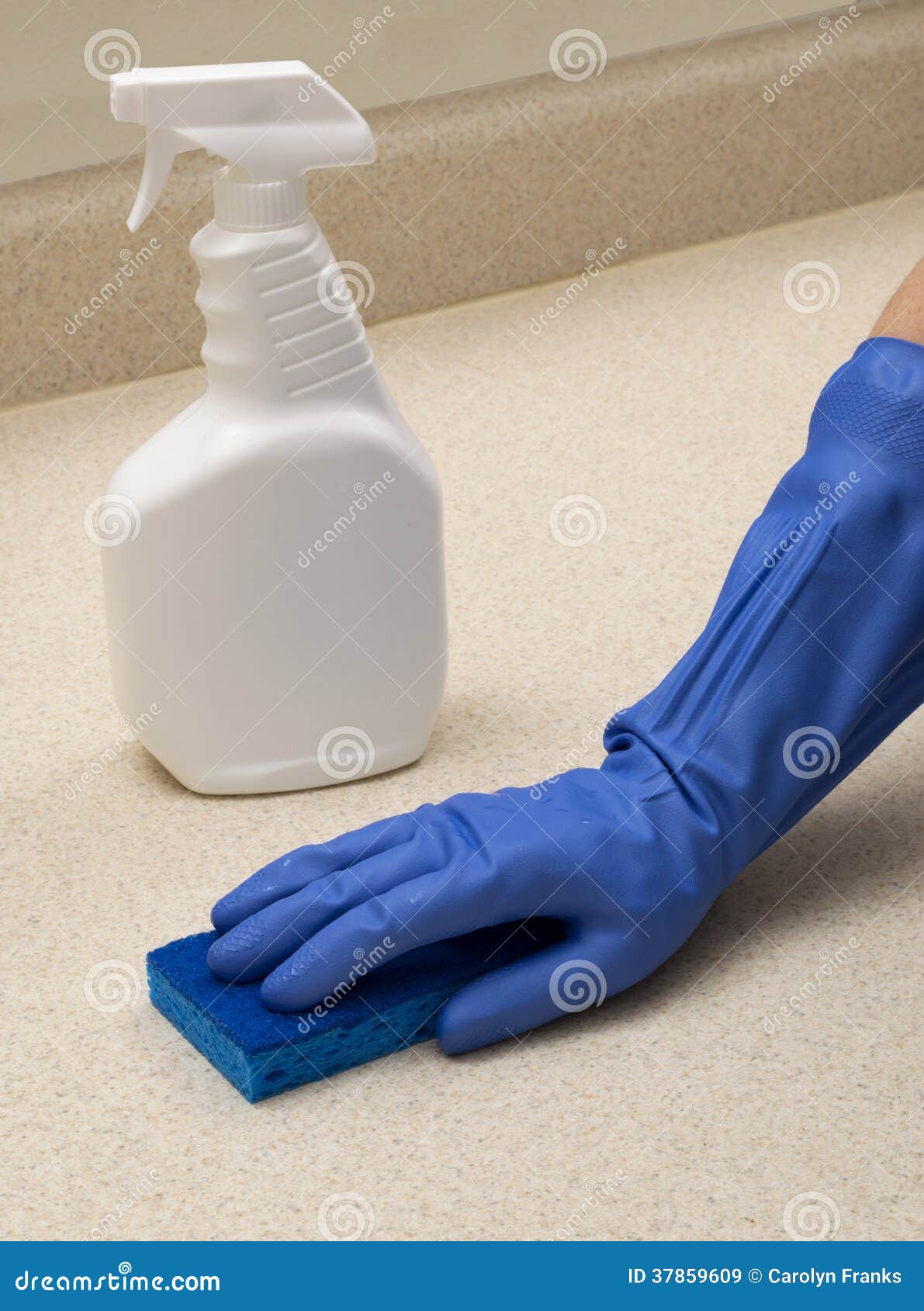Ready To Clean with Spray Bottle and Sponge Stock Image Image of arms