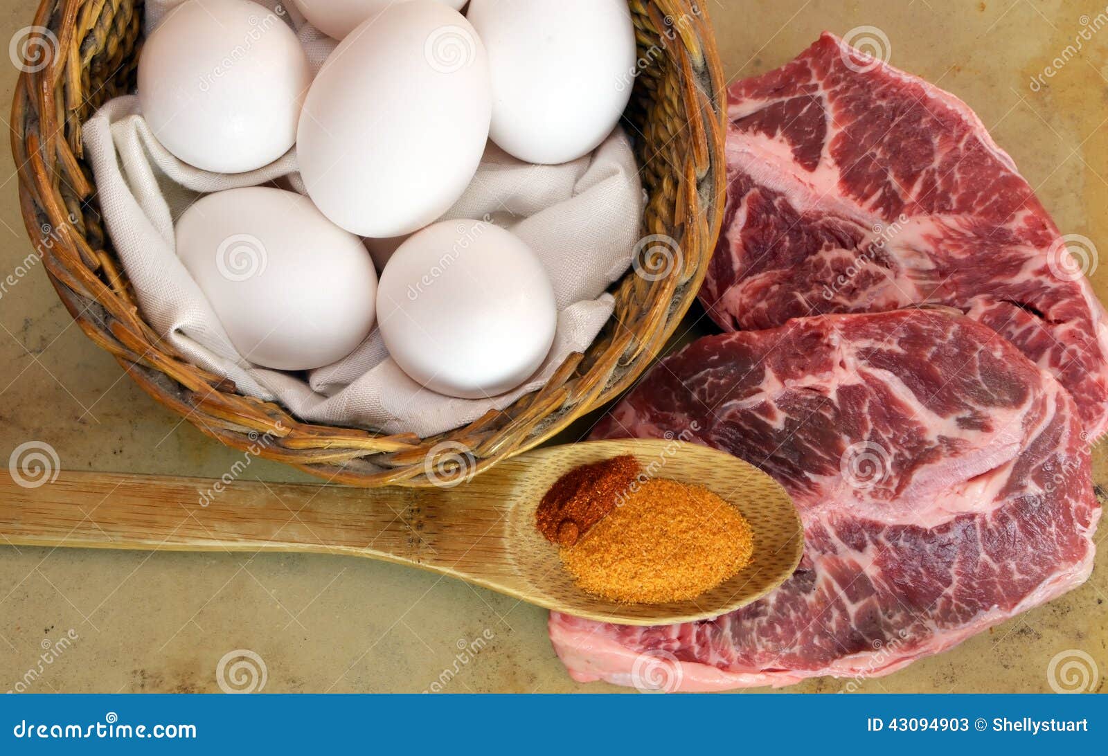 Ready To Cook Flat Iron Steak and Eggs Stock Image Image of intimate