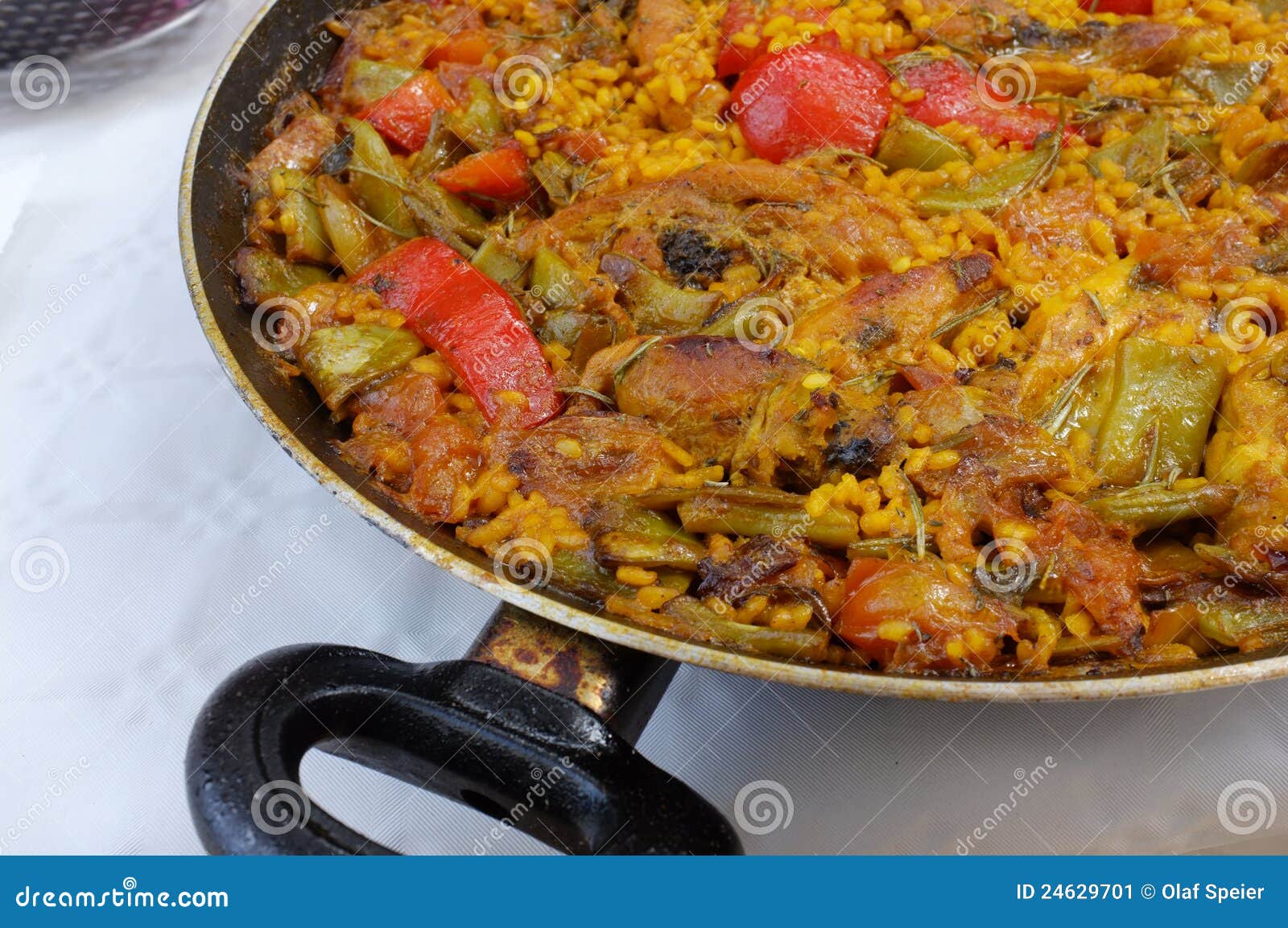 Ready to eat paella stock image. Image of cooked, meal 24629701