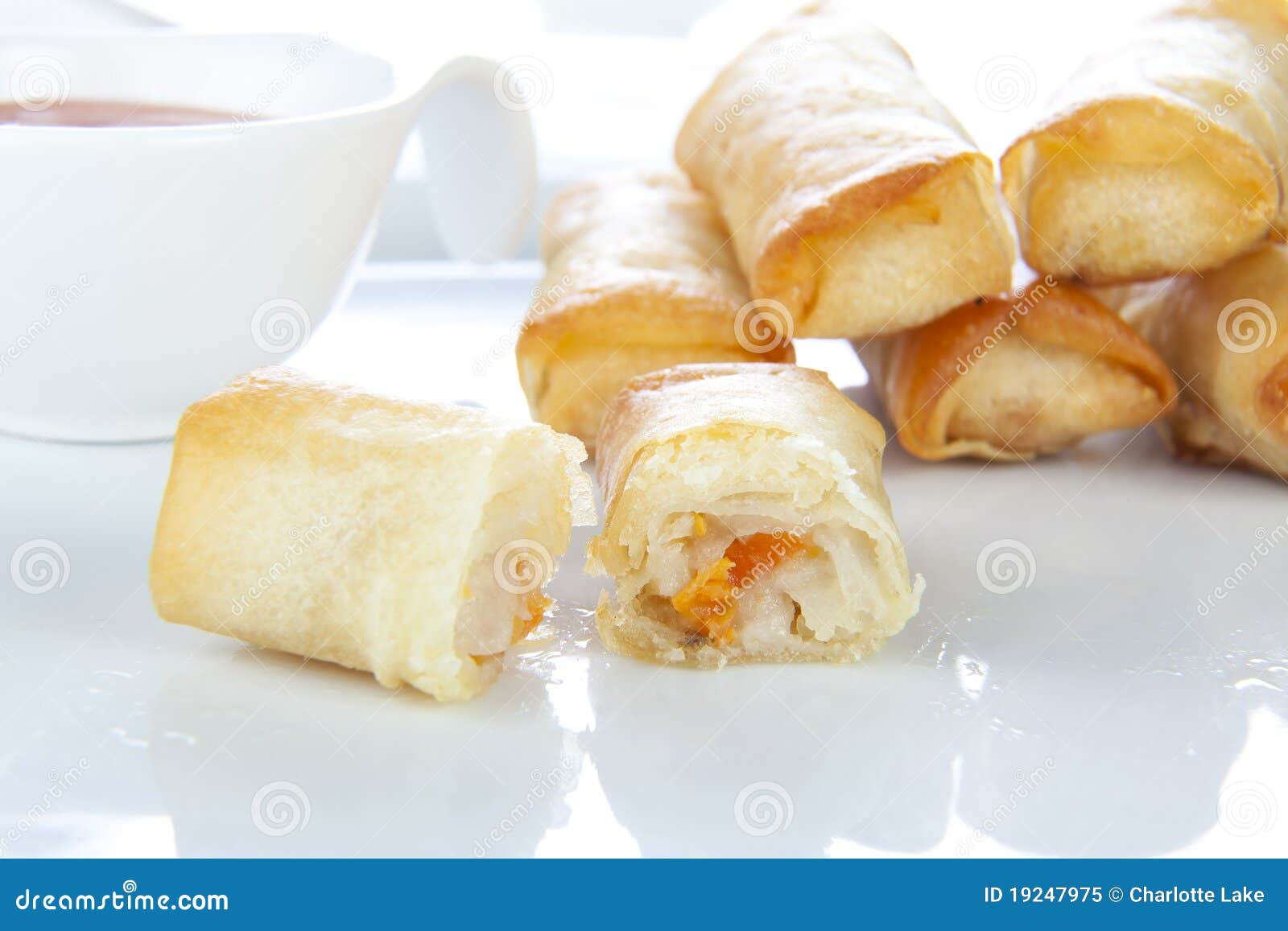 Ready to Eat Spring Rolls stock image. Image of spring 19247975