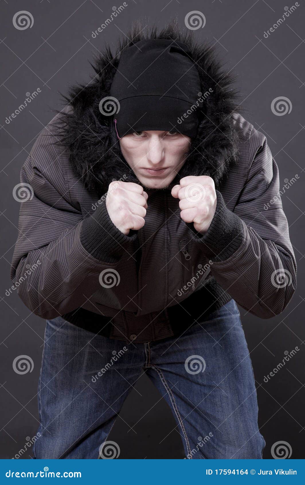 Ready to fighting stock photo. Image of cute, adult, fashion 17594164