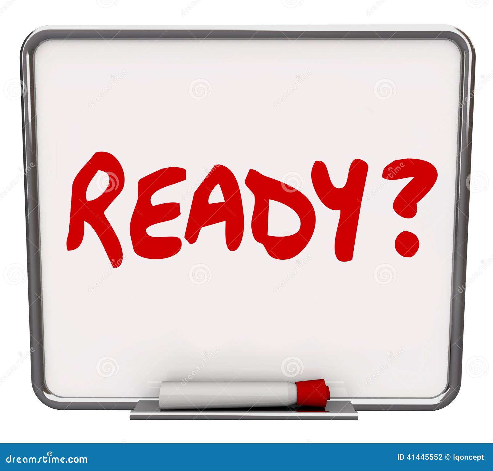 ready word dry erase board prepared question readiness preparation