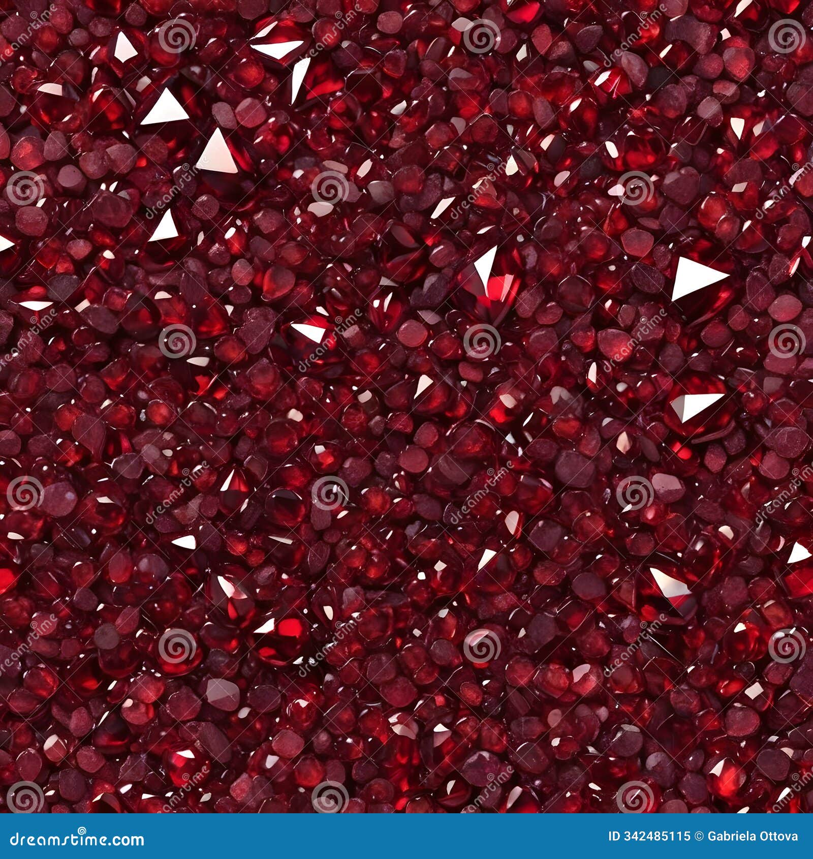 red garnet gems background. 3d rendering, 3d ai .