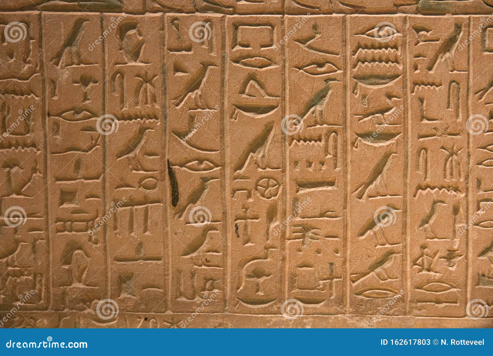 Photograph 6x4" Egyptian Hieroglyphics Stone Wall Art 15x10cm #16104 