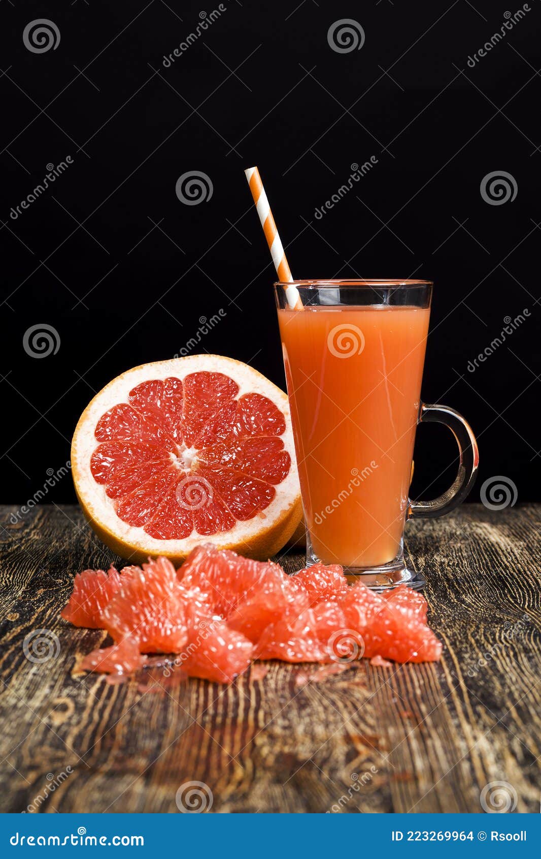 Real Bitter Grapefruit Juice Stock Photo Image of balanced, pink 223269964