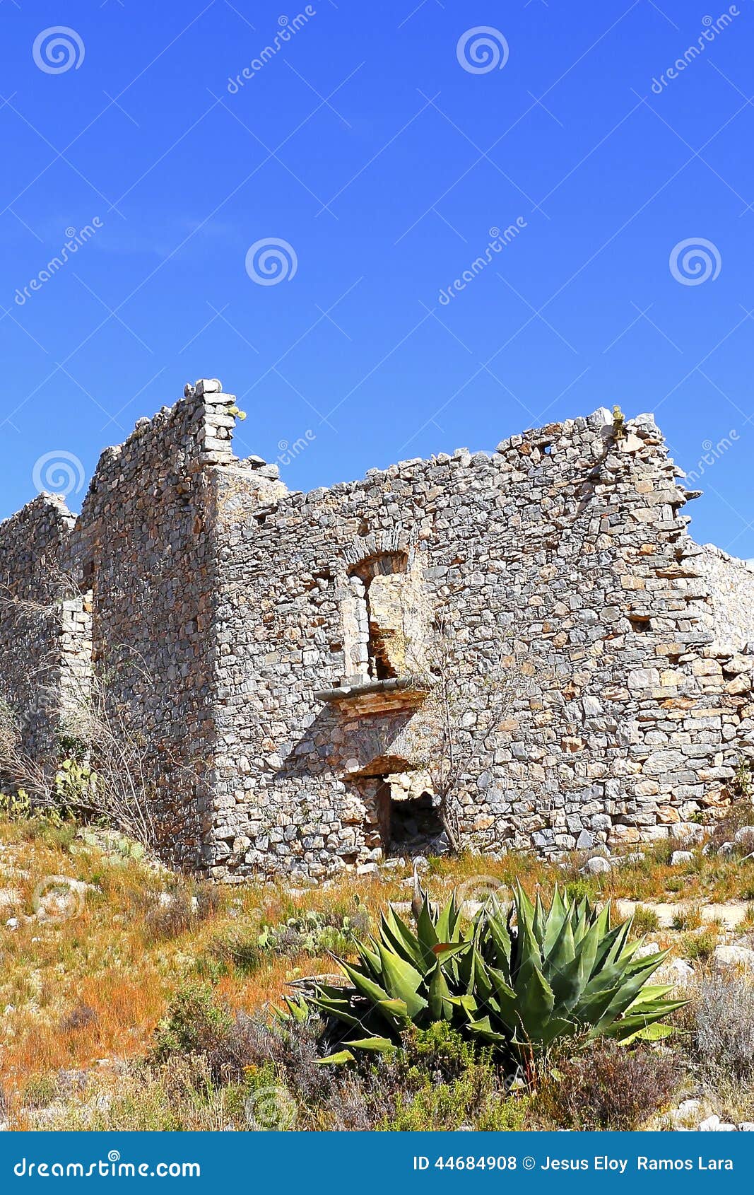 ruins in the desert of real de catorce, san luis potosi, mexico viii