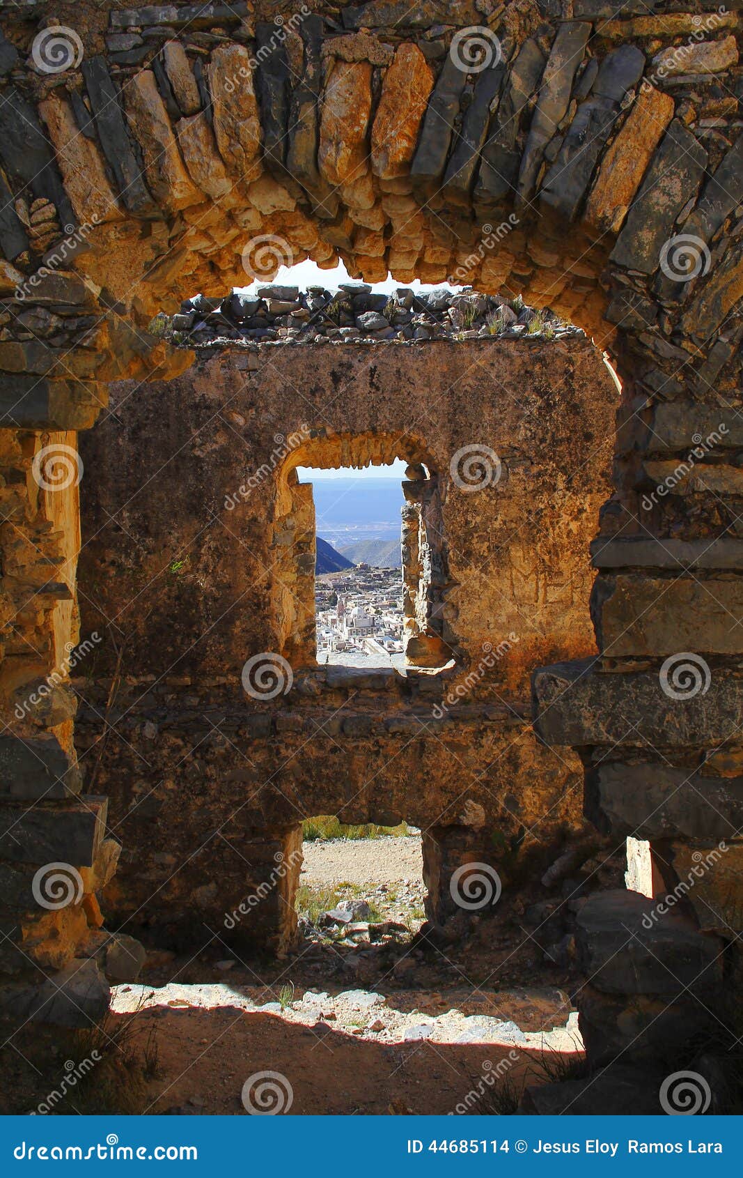 ruins of real de catorce in san luis potosi, mexico. x