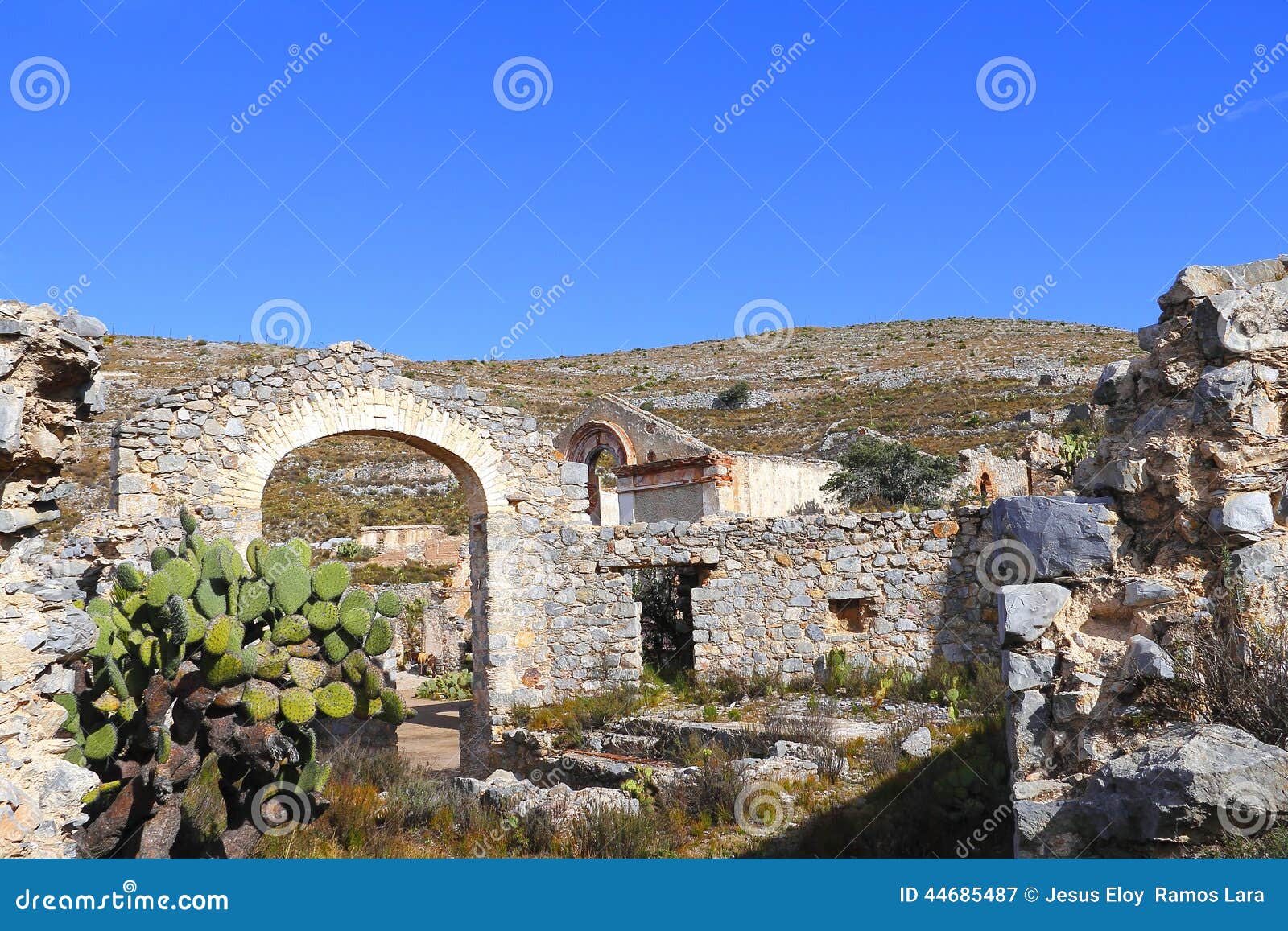 ruins in the desert of real de catorce, san luis potosi, mexico xii