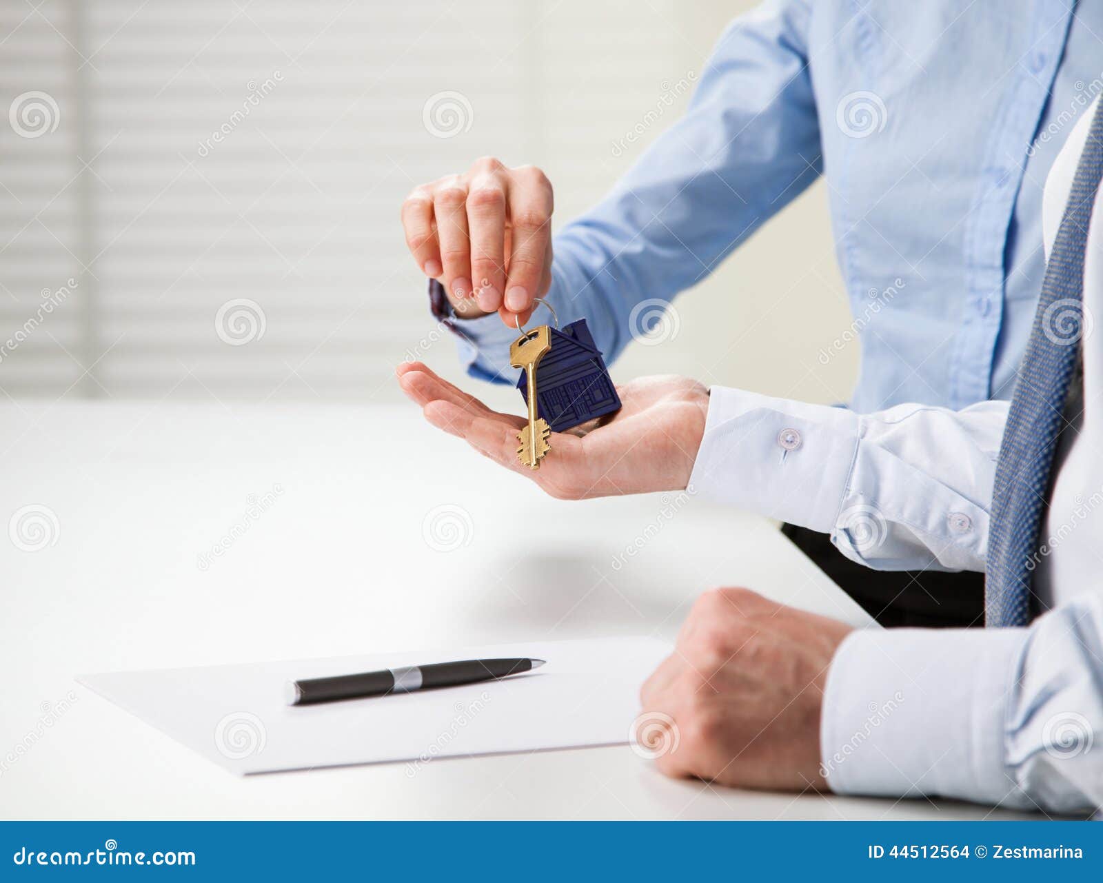 Real Estate Agent Giving Keys To the Customer Stock Photo Image of