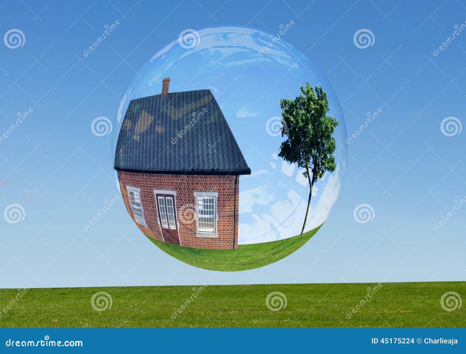 Real estate bubble stock photo. Image of boom, inflated 45175224