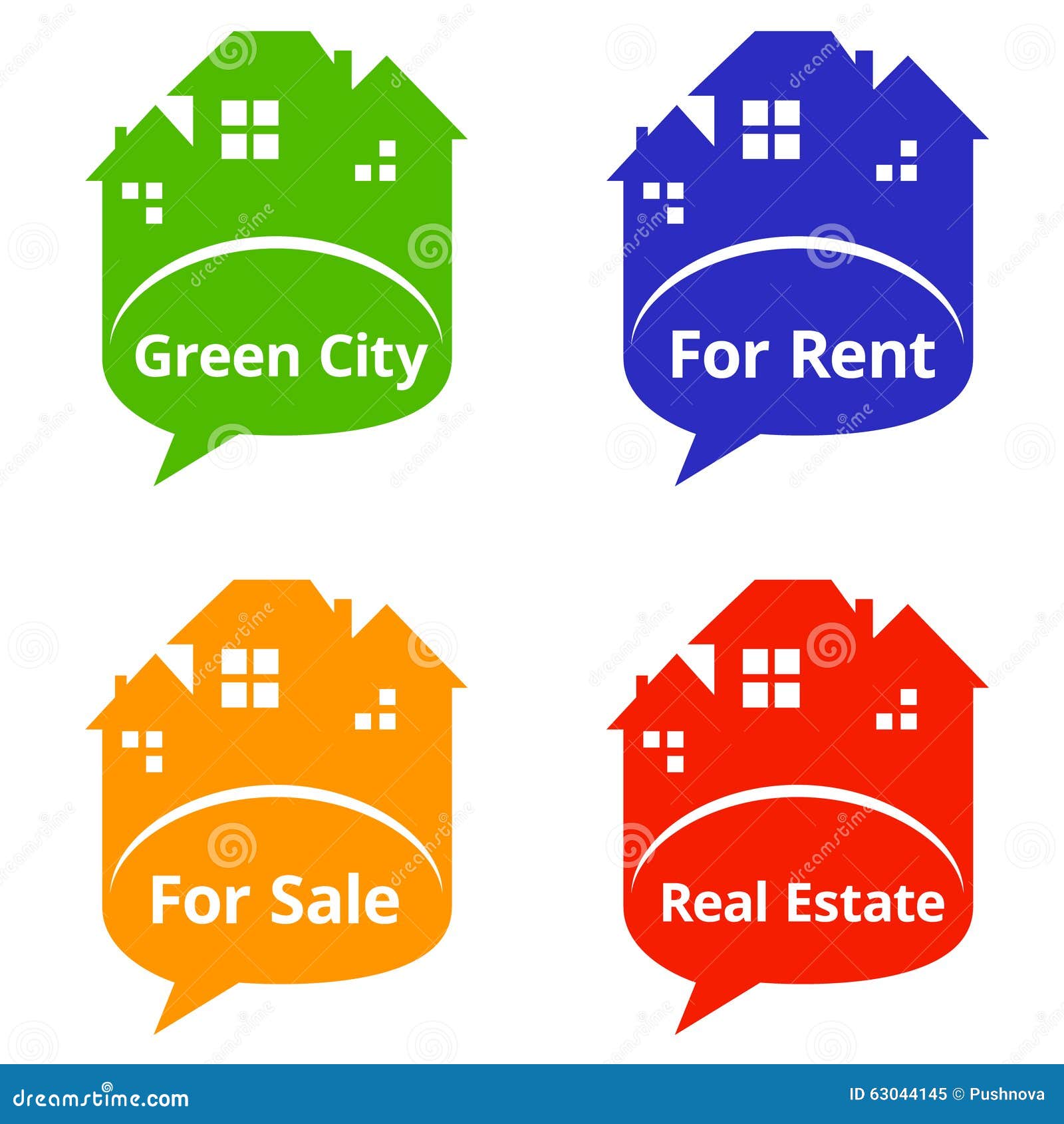 Real Estate Bubble stock vector. Illustration of green 63044145