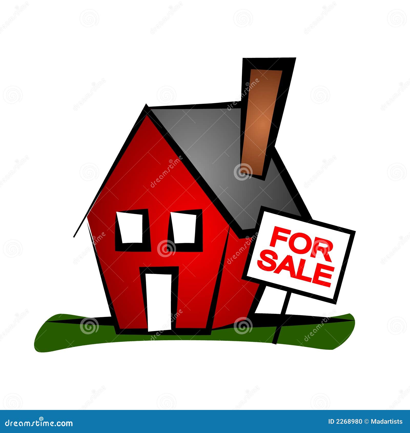 real estate clip art house 3