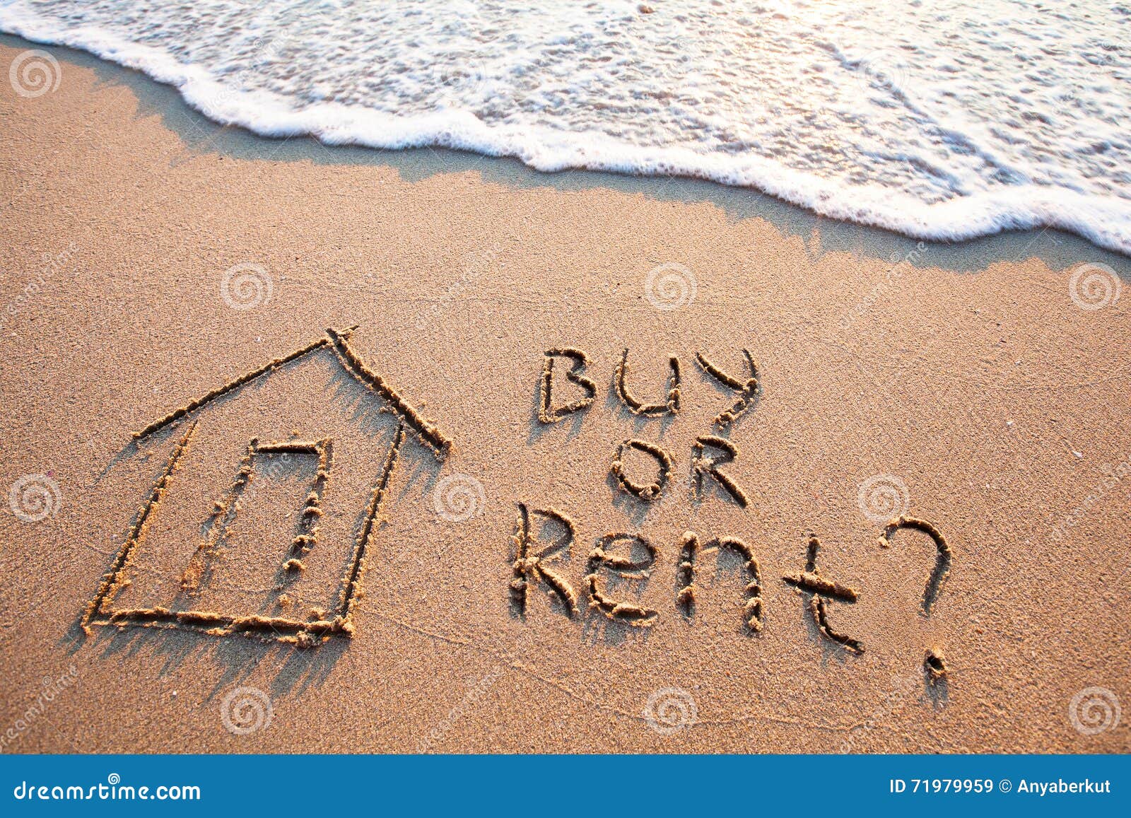 real estate concept, buy vs rent