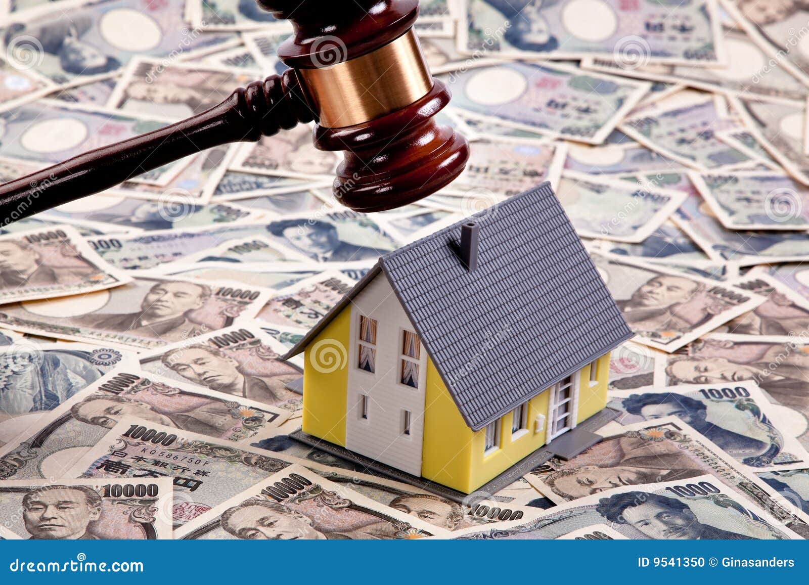 Real Estate Crisis in Yen Financing Stock Photo Image of auction, judiciary 9541350