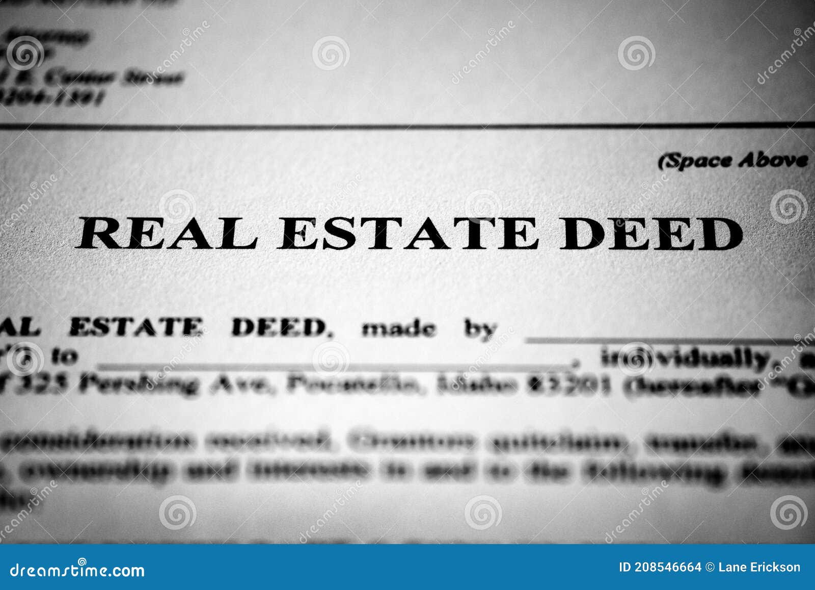 real estate deed transfer of land or property