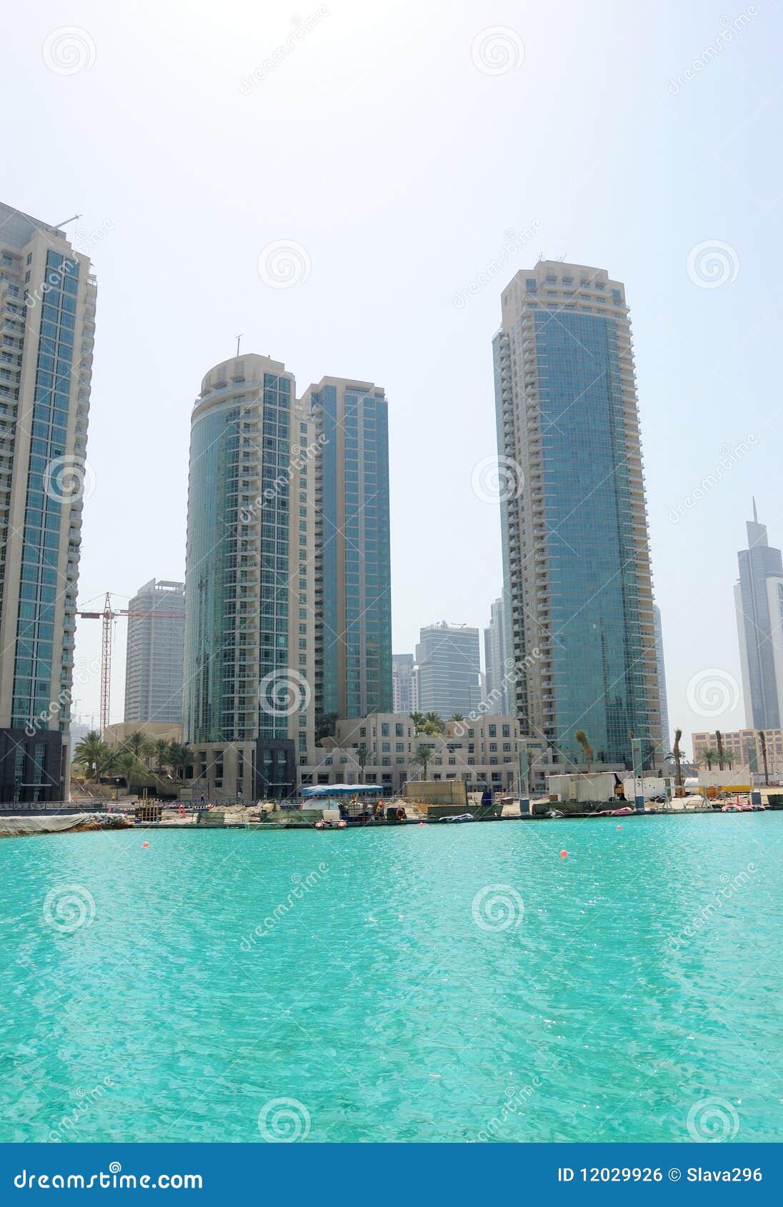 Real Estate in Dubai Downtown Stock Photo Image of downtown, blue