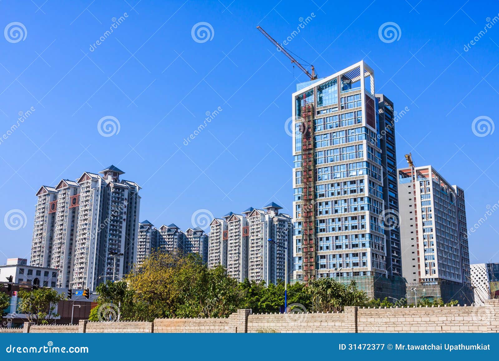 Real Estate in Guangzhou stock image. Image of condo 31472377