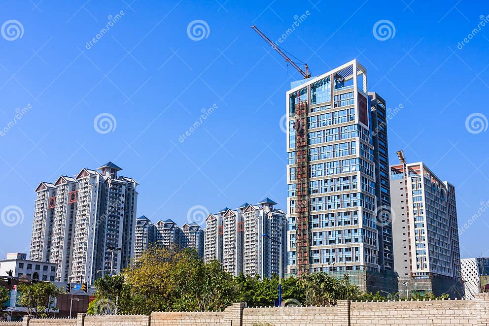 Real Estate in Guangzhou stock image. Image of condo 31472377