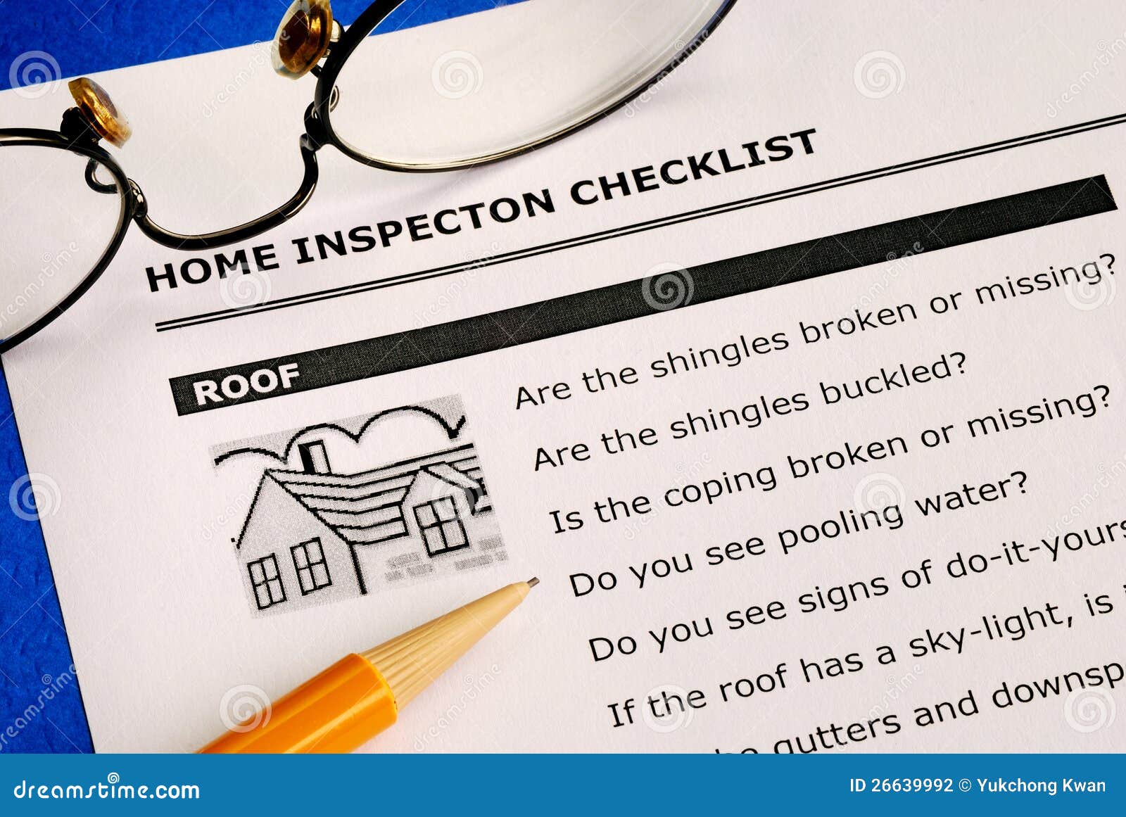 real estate home inspection checklist