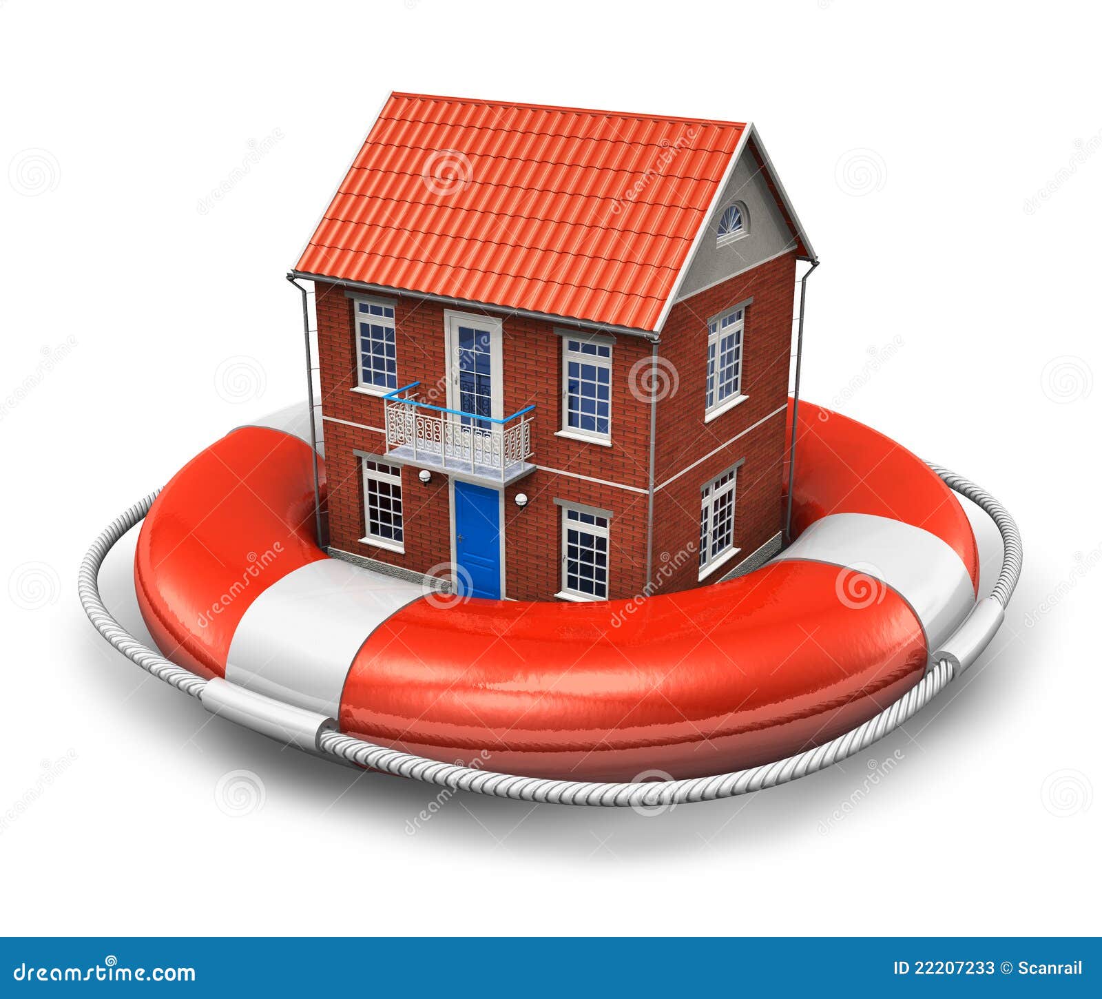 Real Estate Insurance Concept Stock Illustration Illustration of