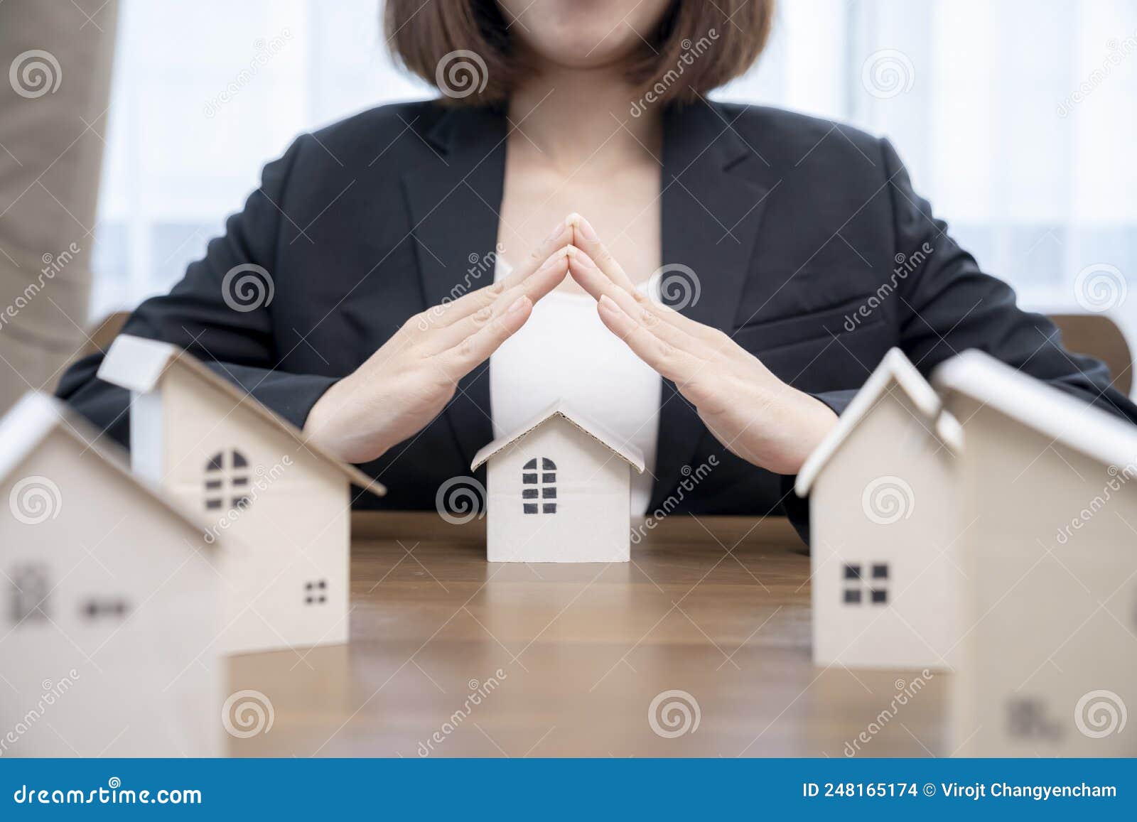real estate insurance or safeness concept