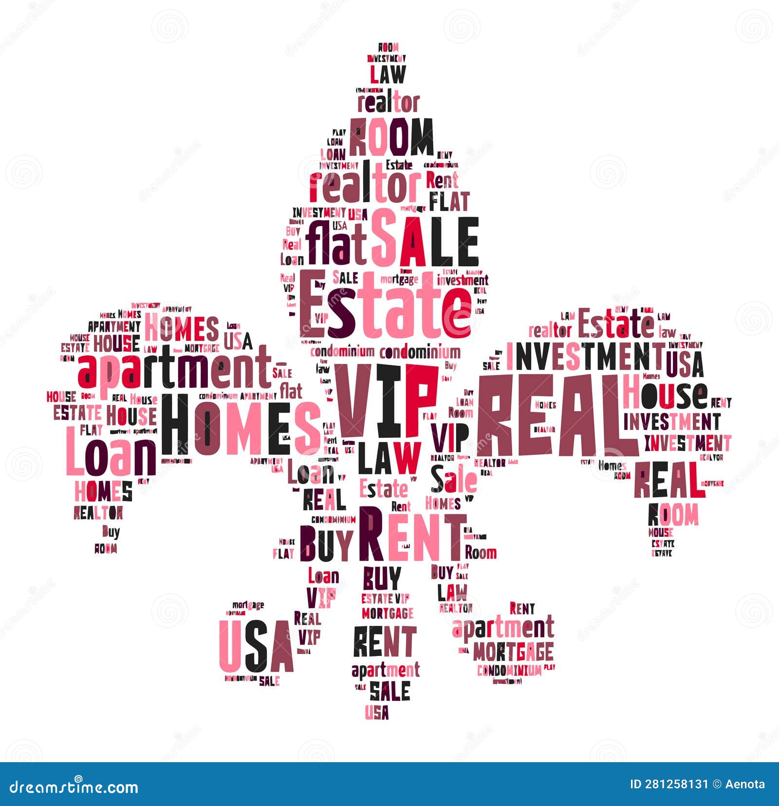 Real Estate Keywords Tag Cloud Vector Illustration Stock Vector Illustration of mortgage