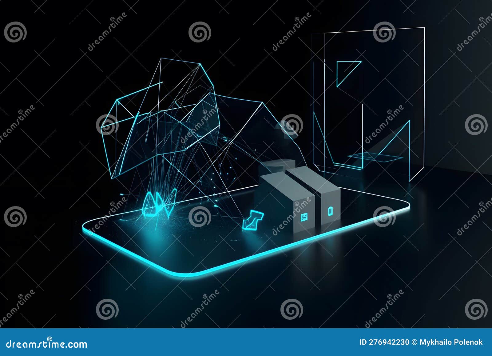 real estate planning visualization in digital proection. neural network ai generated
