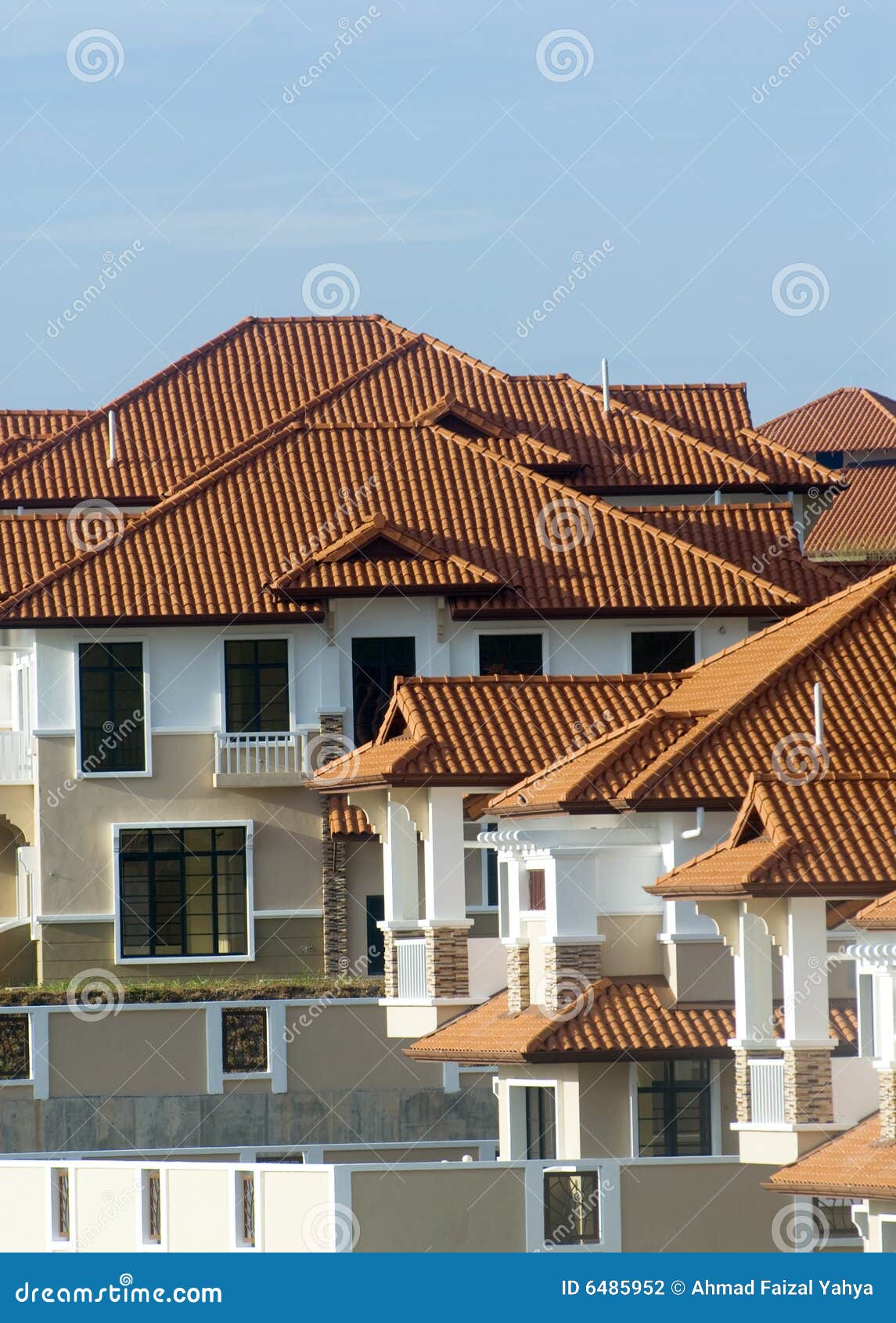 Real estate property roof. stock photo. Image of housing 6485952