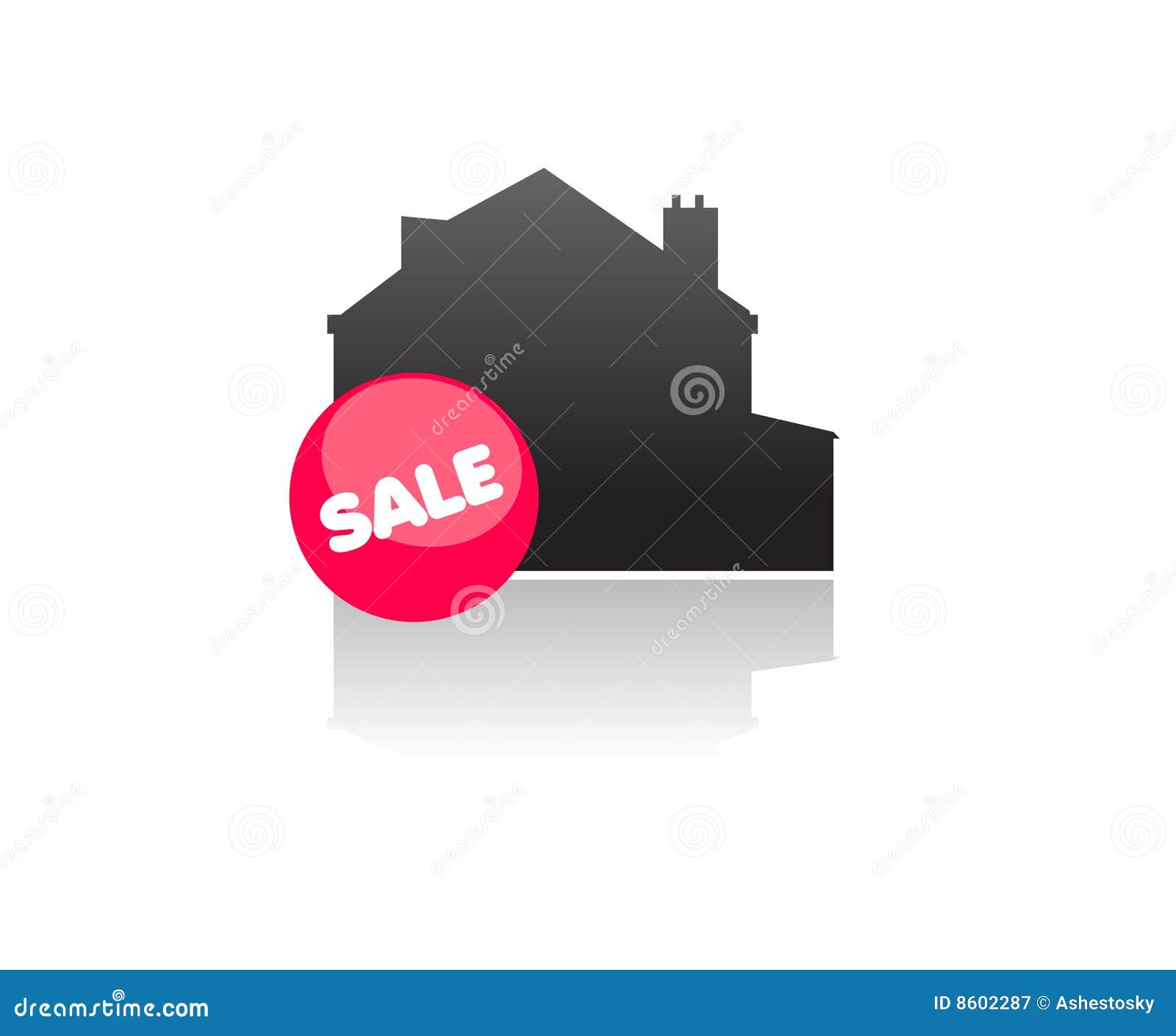 Real Estate Property for Sale Stock Vector Illustration of background