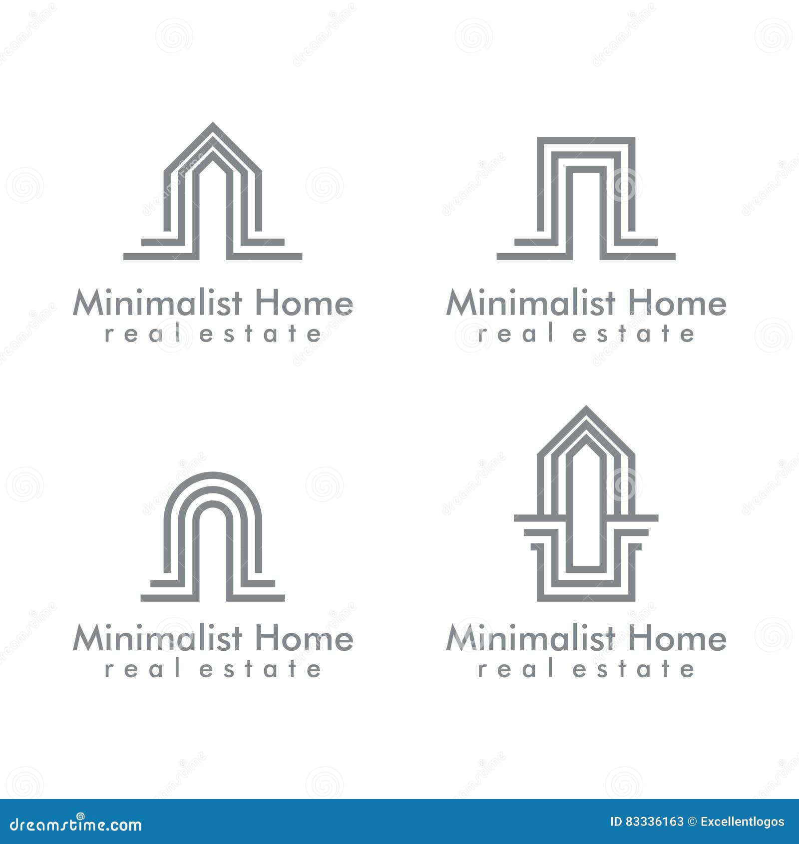 minimalist home logo
