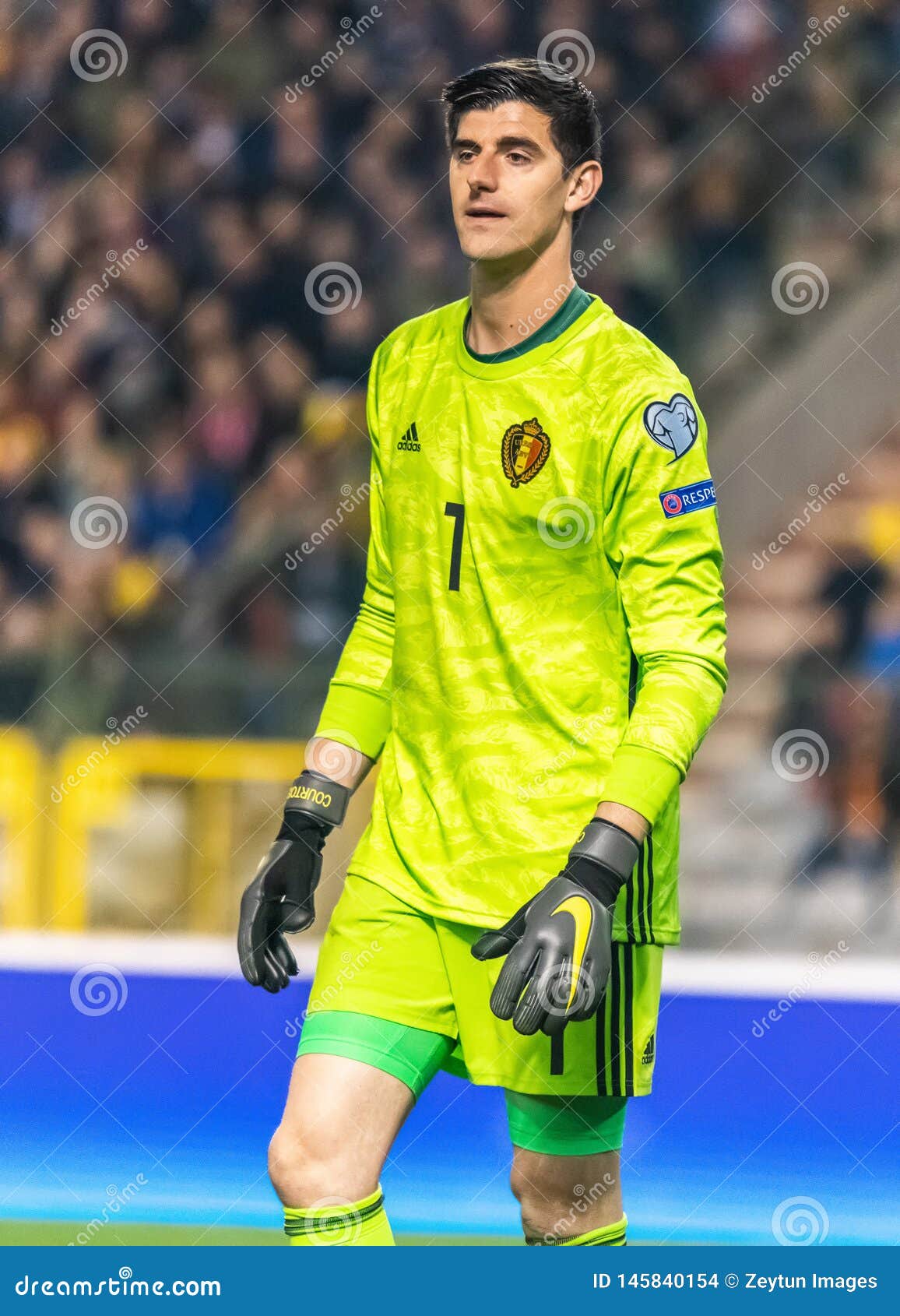 Real Madrid And Belgium National Football Team Goalkeeper Thibaut Courtois Editorial Stock Image Image Of Brussels Belgian 145840154