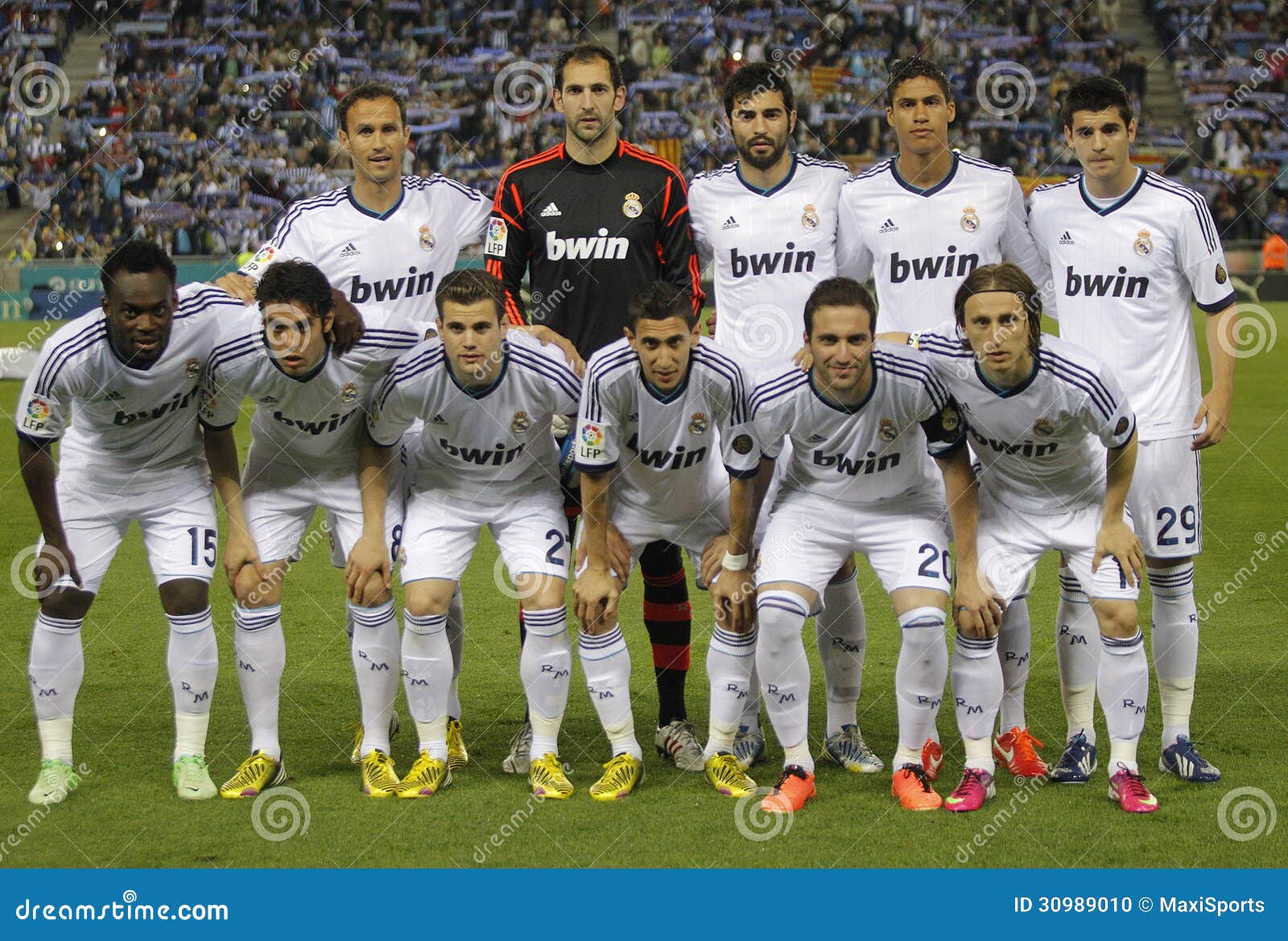 Real Madrid Team Het Stellen Redactionele Afbeelding Afbeelding