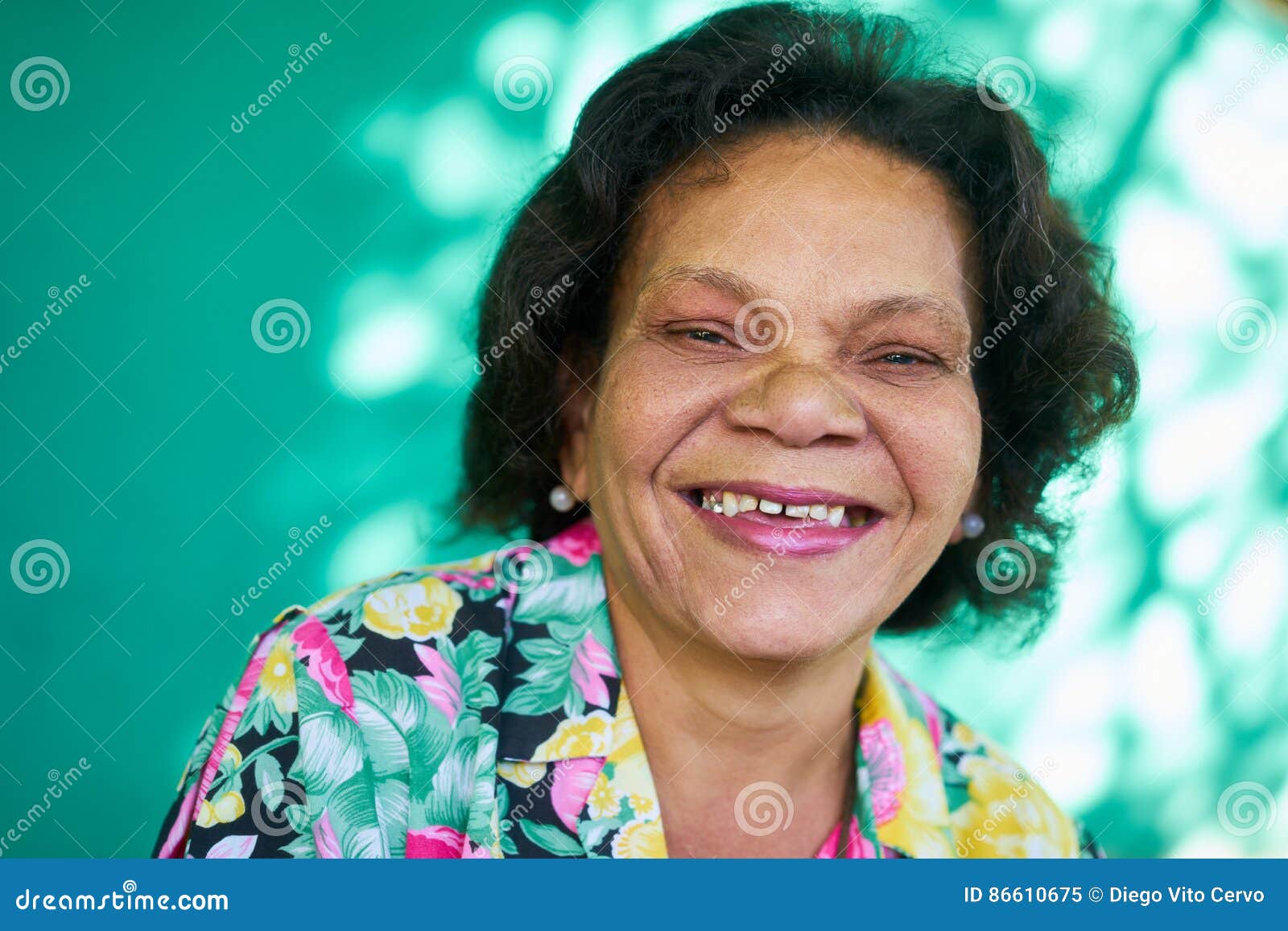 real people portrait funny senior woman hispanic lady smiling
